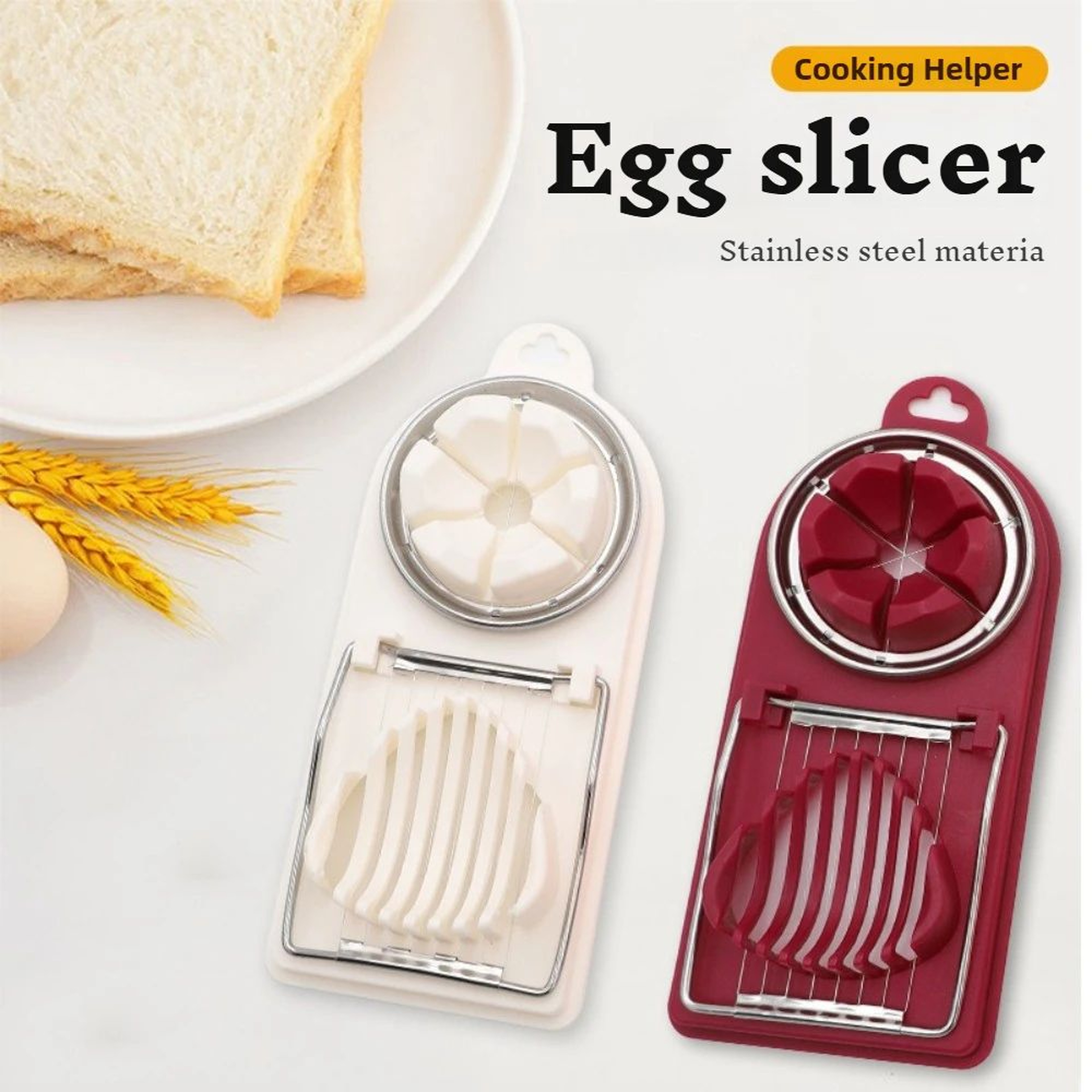 2in1 Stainless Steel Egg Slicer And Multifunctional Food Cutter 2