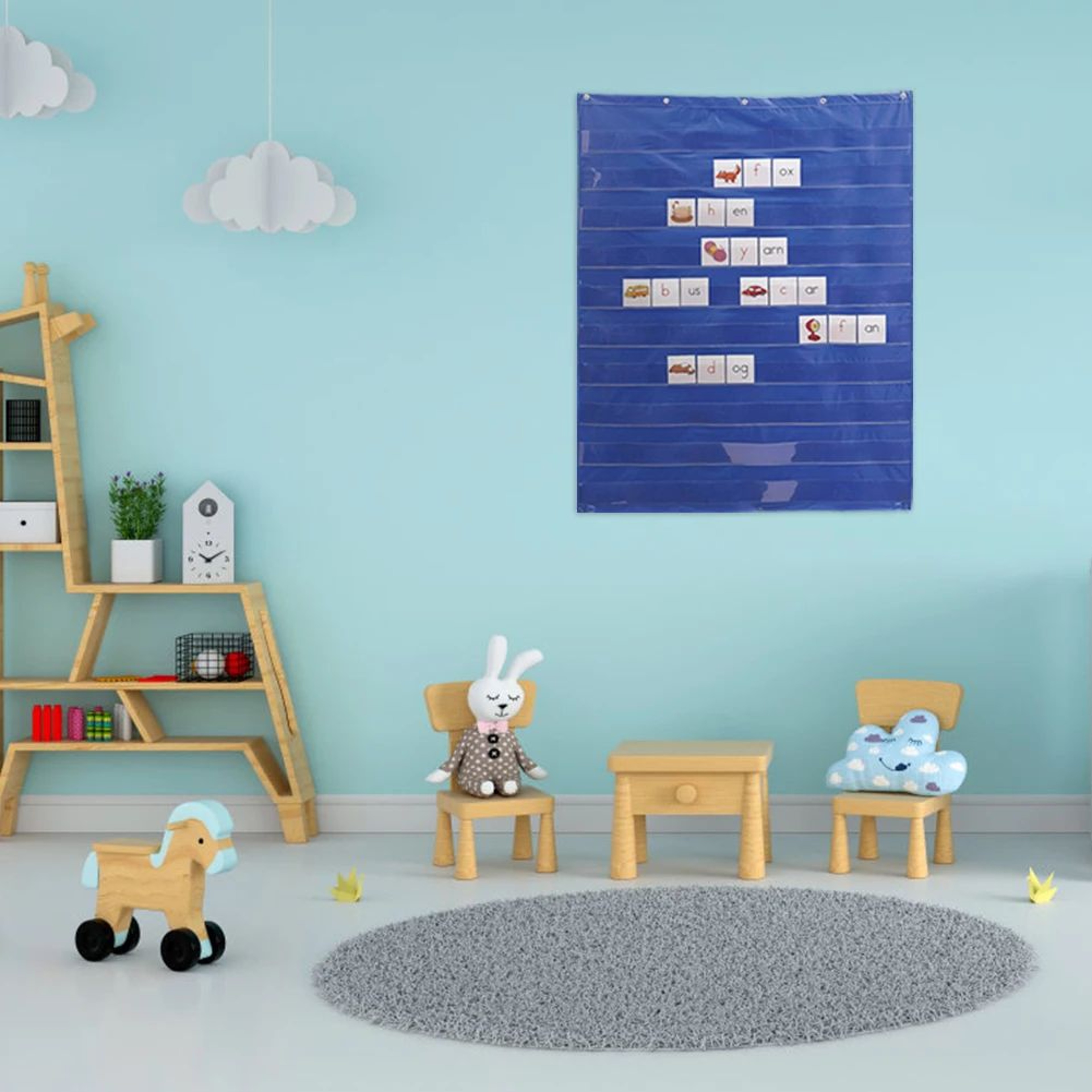 Standard Classroom Pocket Chart For Daily Schedule And Learning Activities 3