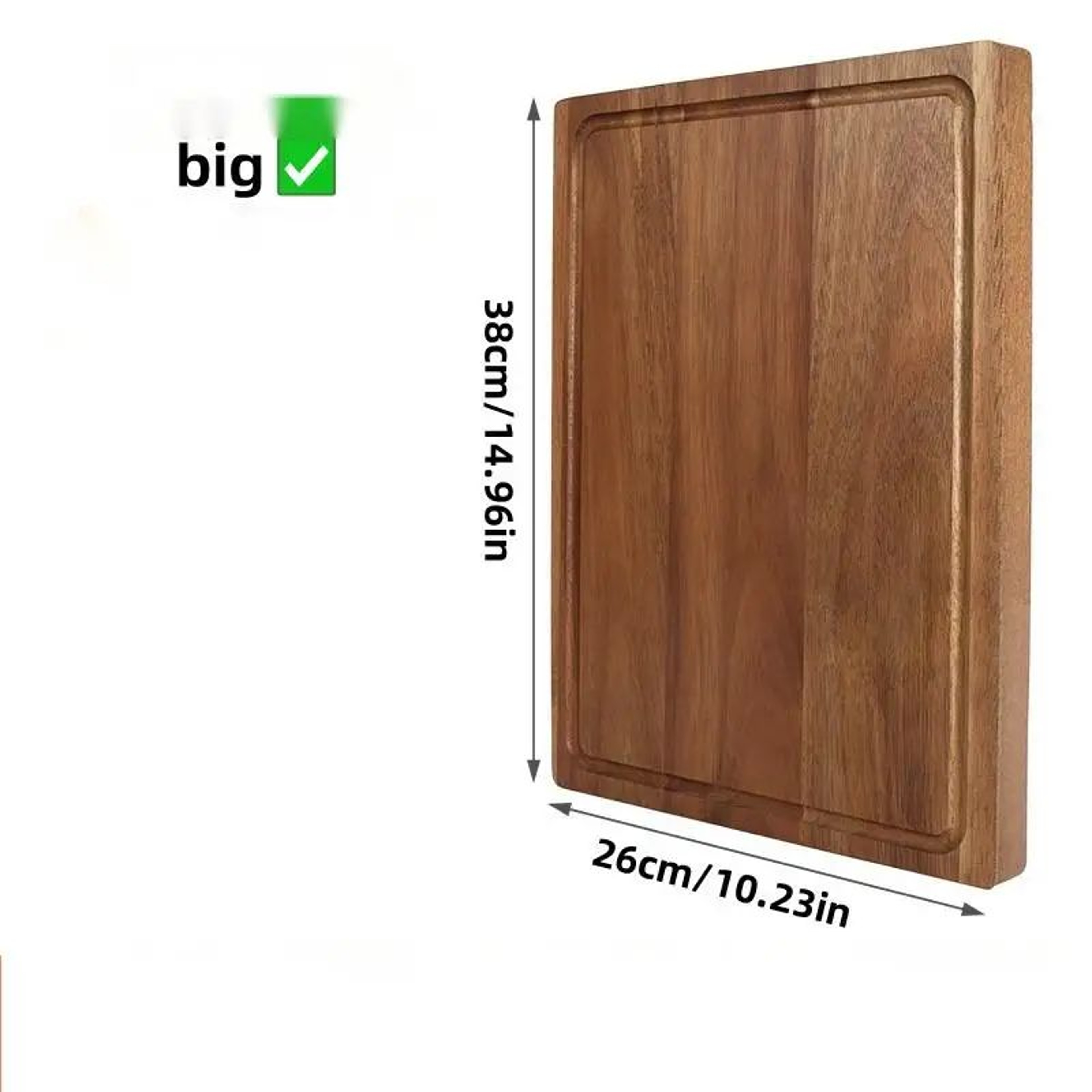 Beech  Walnut Wooden Cutting Board For Chopping Meat Cheese  Serving 6
