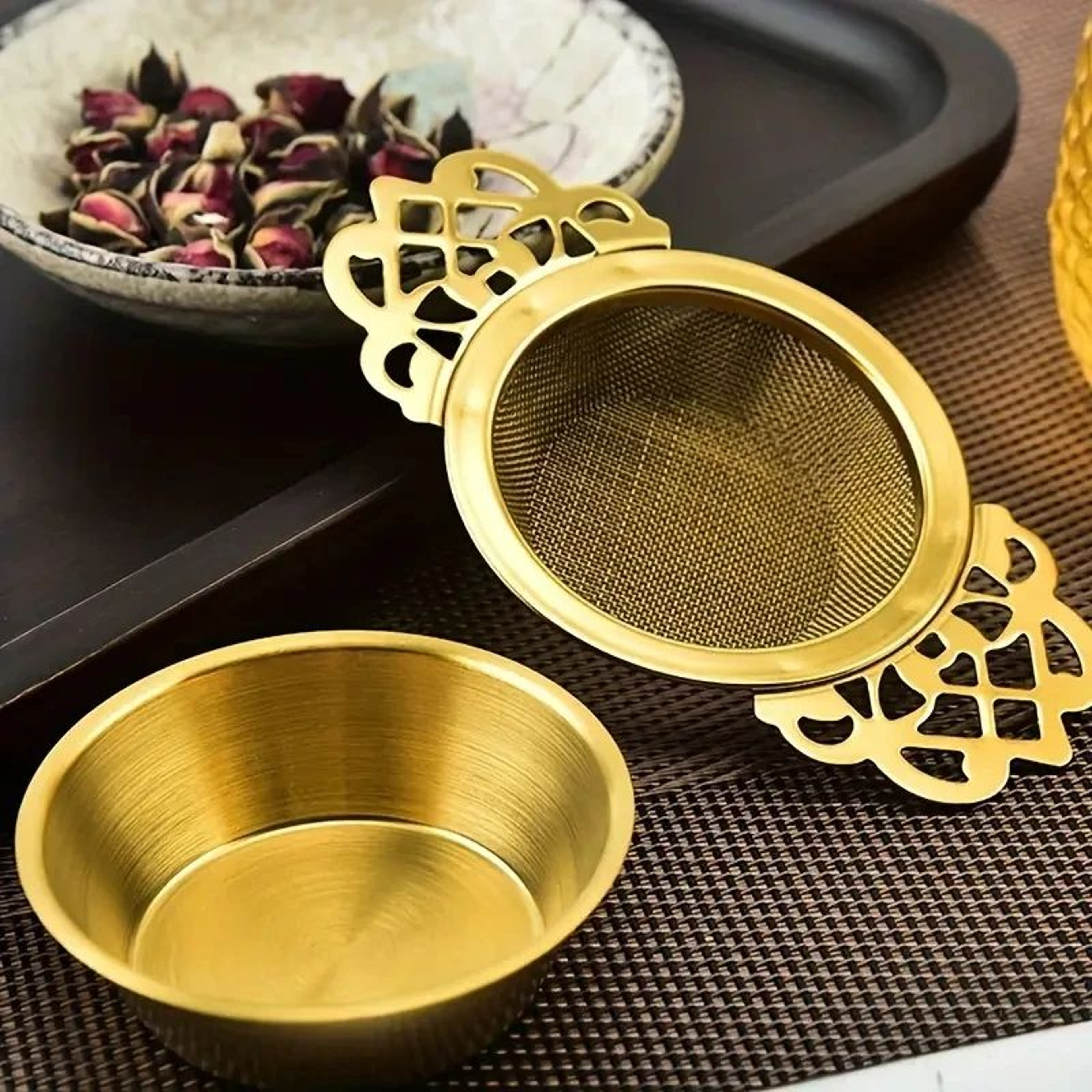 Stainless Steel Fine Mesh Tea Strainer With Double Ear Handles 0
