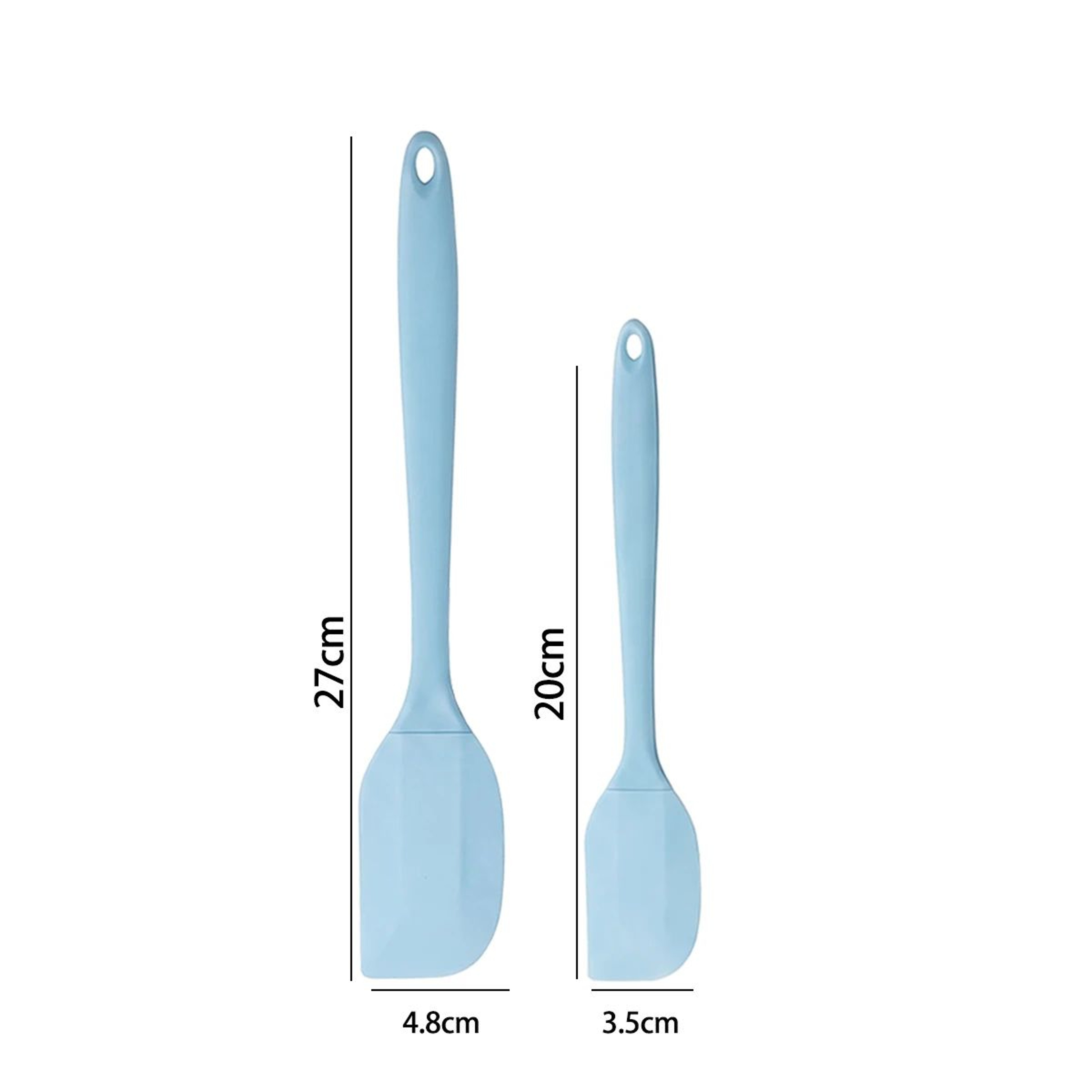 4PCS Heat Resistant Silicone Spatula Set For Baking Cooking And Cake Decorating 5