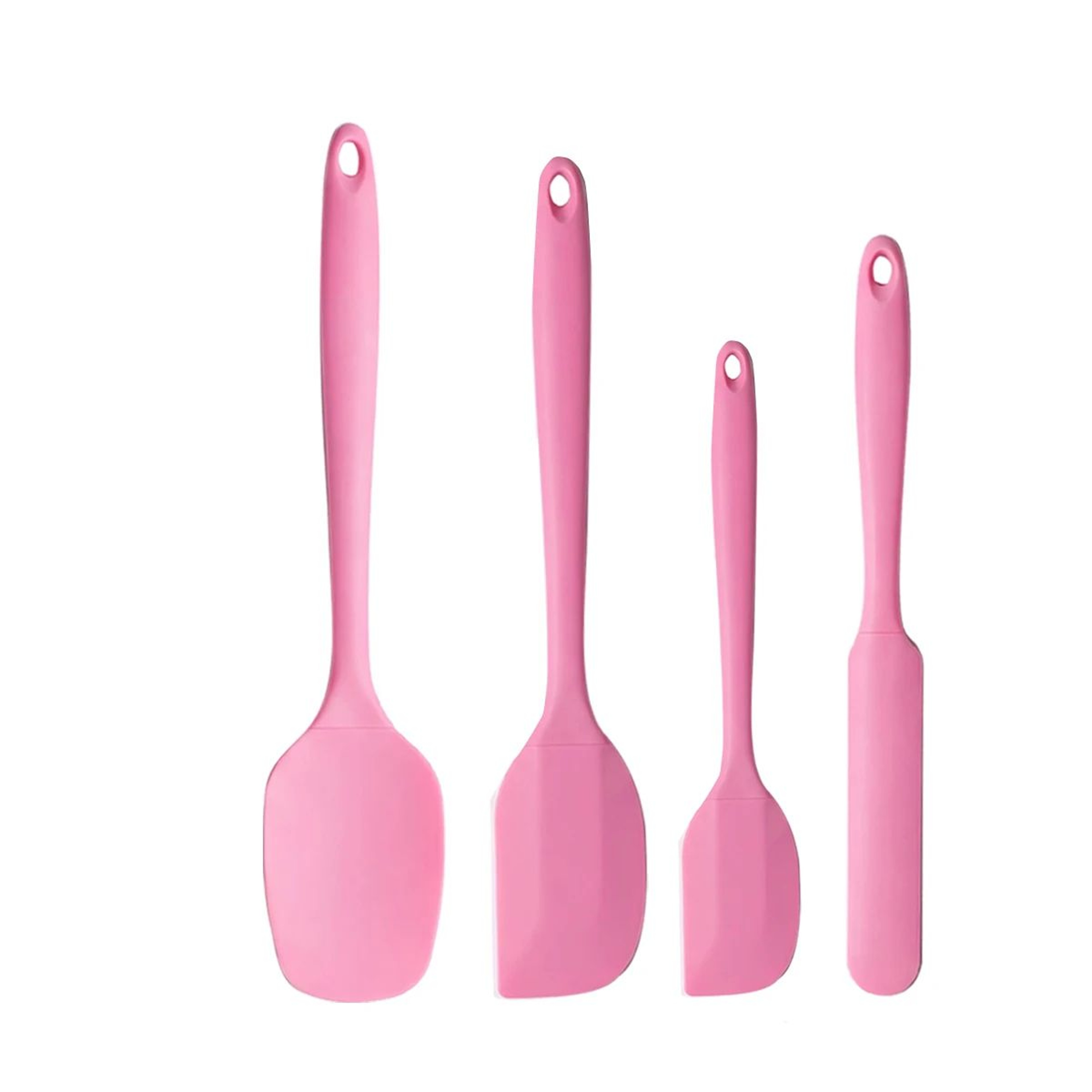 Heat Resistant Silicone Spatula Set With NonSlip Handles For Cooking And Baking 6