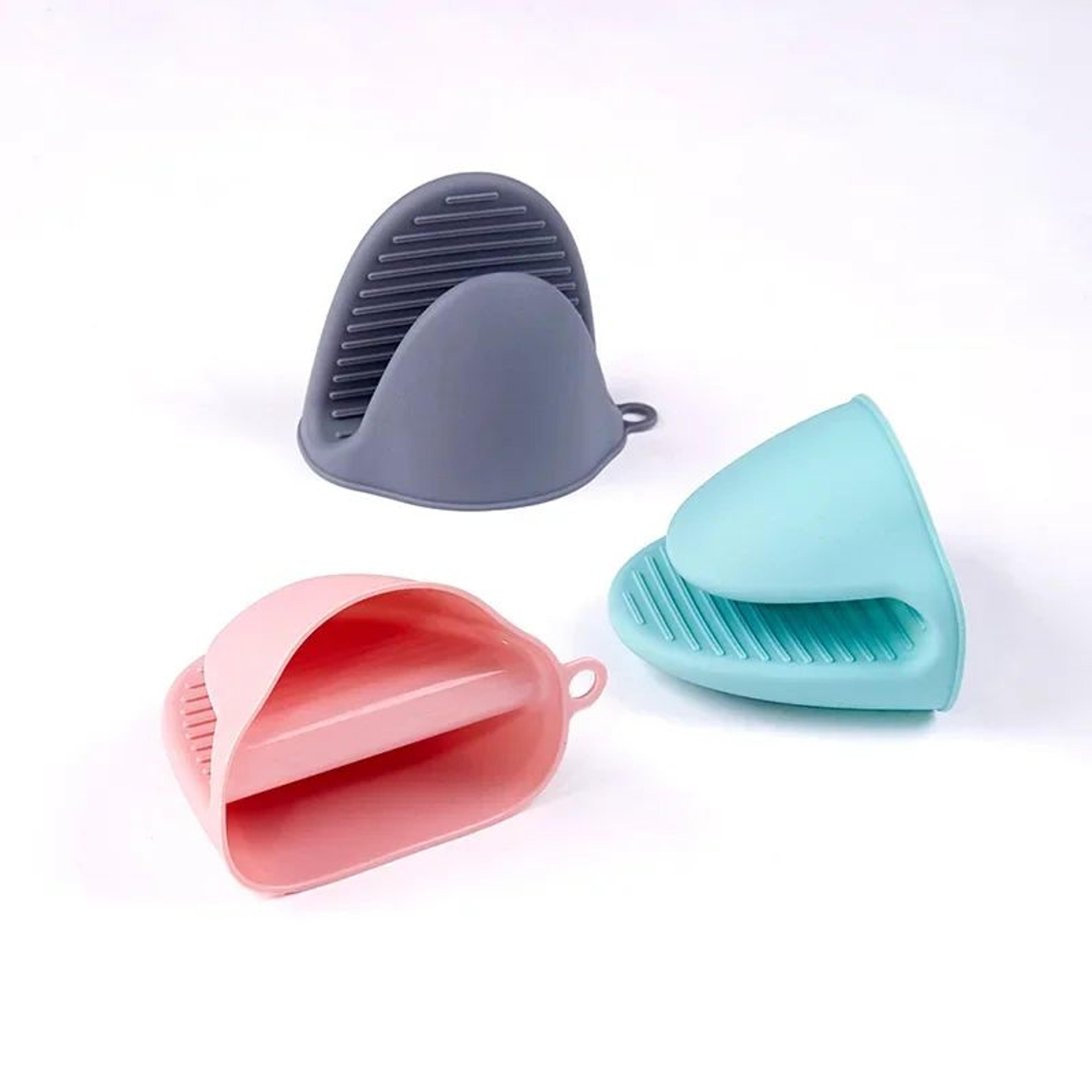 2PCS Silicone Pinch Oven Mitts Heat Resistant NonSlip Pot Holders For Cooking And Baking 4
