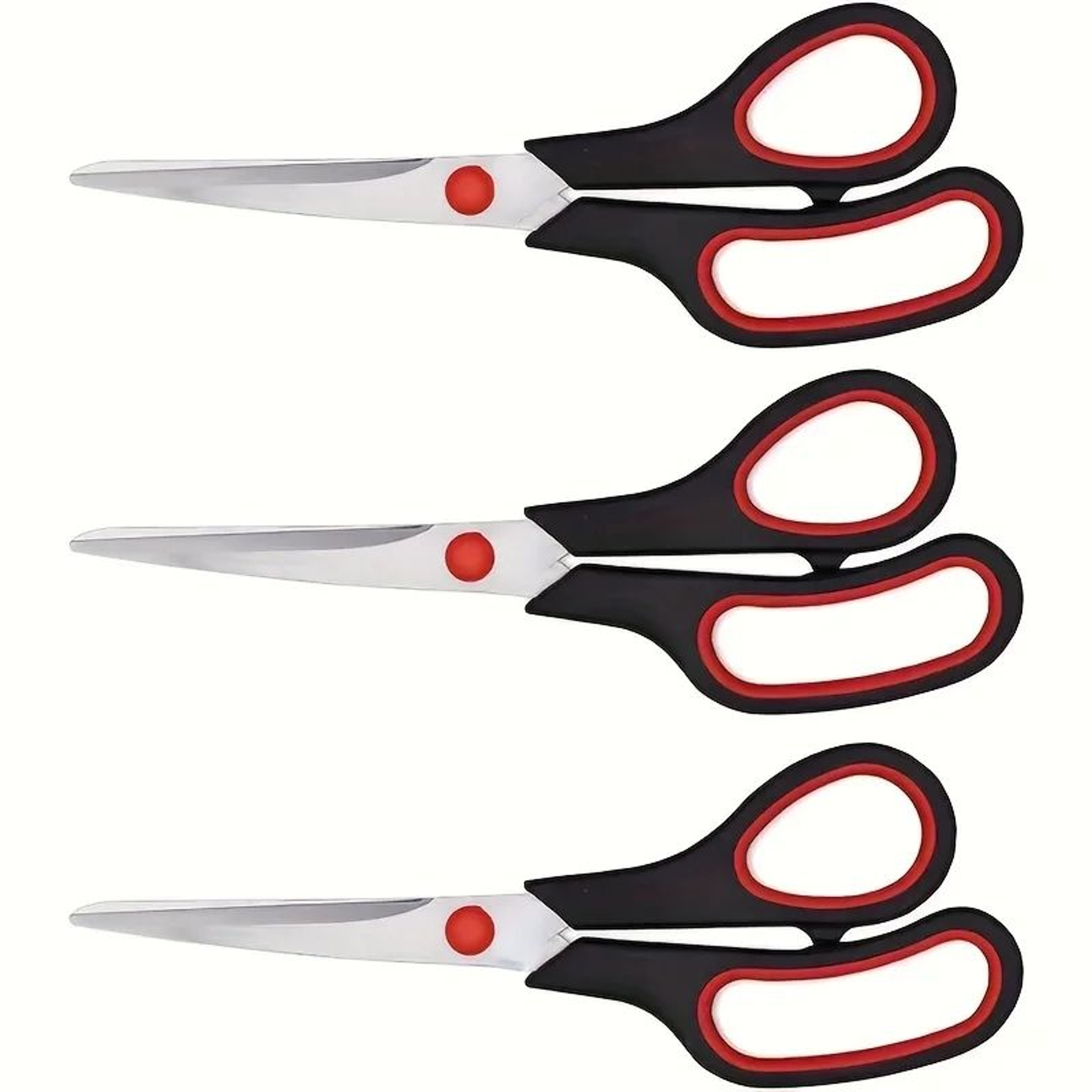 3PCS Stainless Steel Multipurpose Scissors For Office School Crafts And Household Use 3