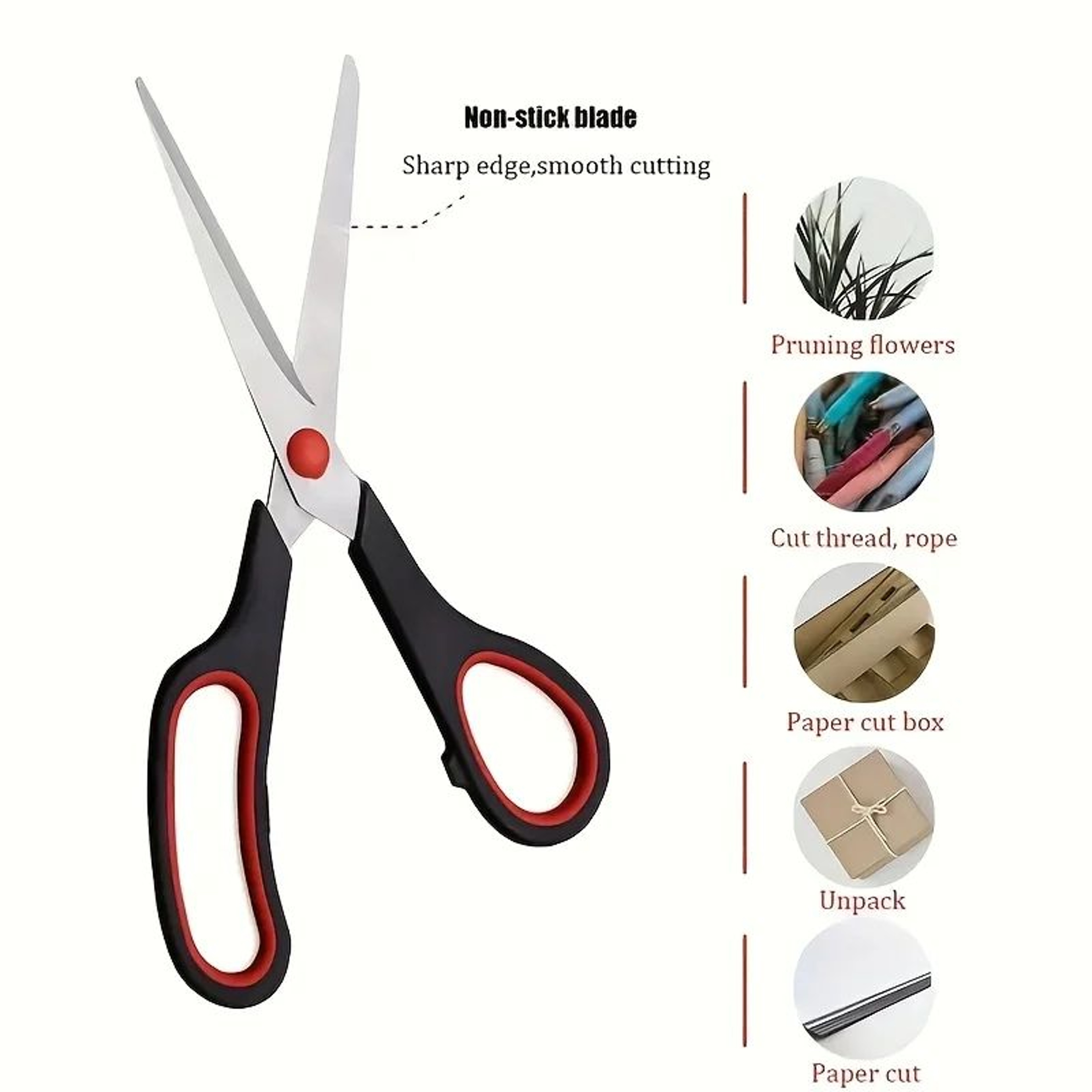 3PCS Stainless Steel Multipurpose Scissors For Office School Crafts And Household Use 0