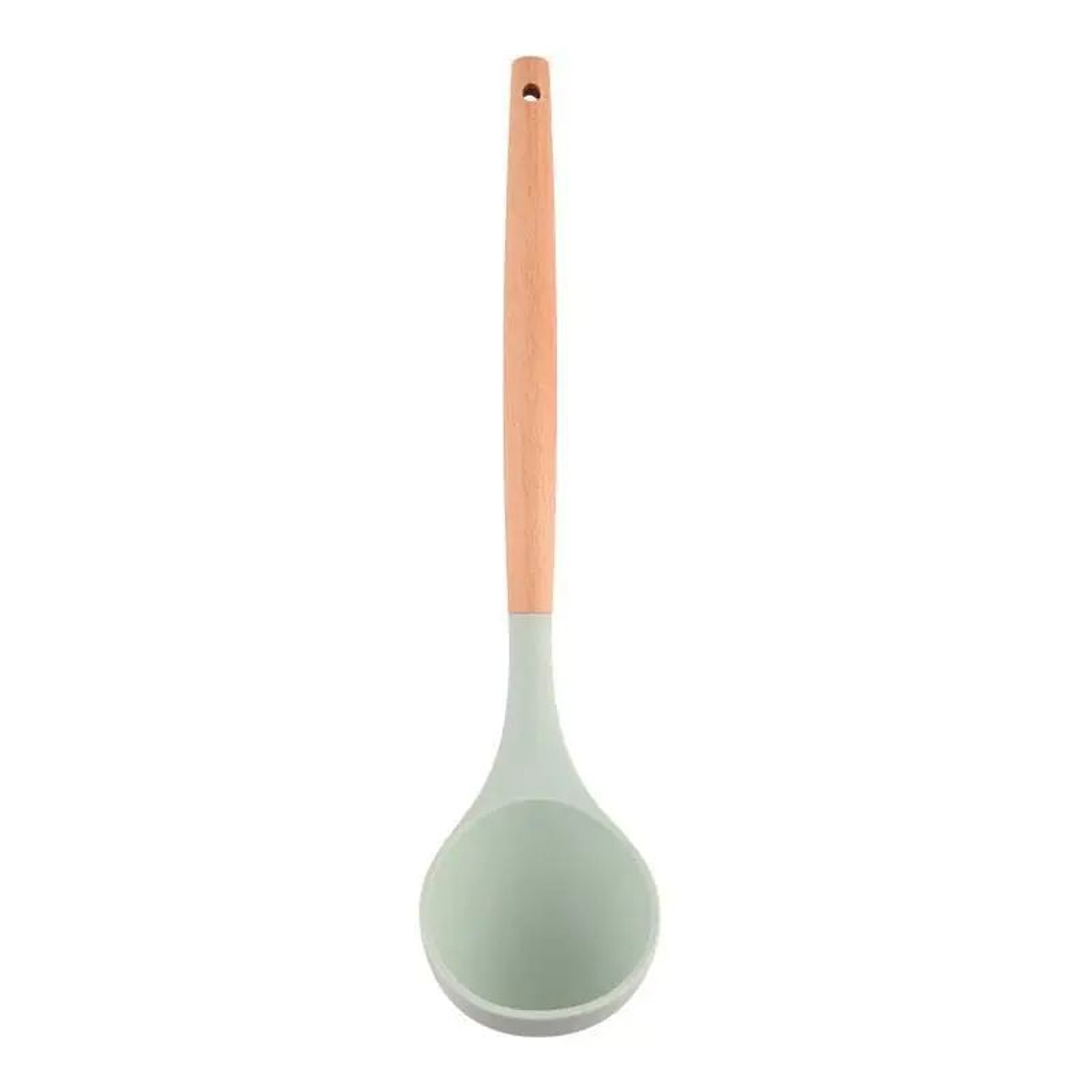Silicone Soup Spoon Heat Resistant NonStick Cooking And Serving Ladle 11