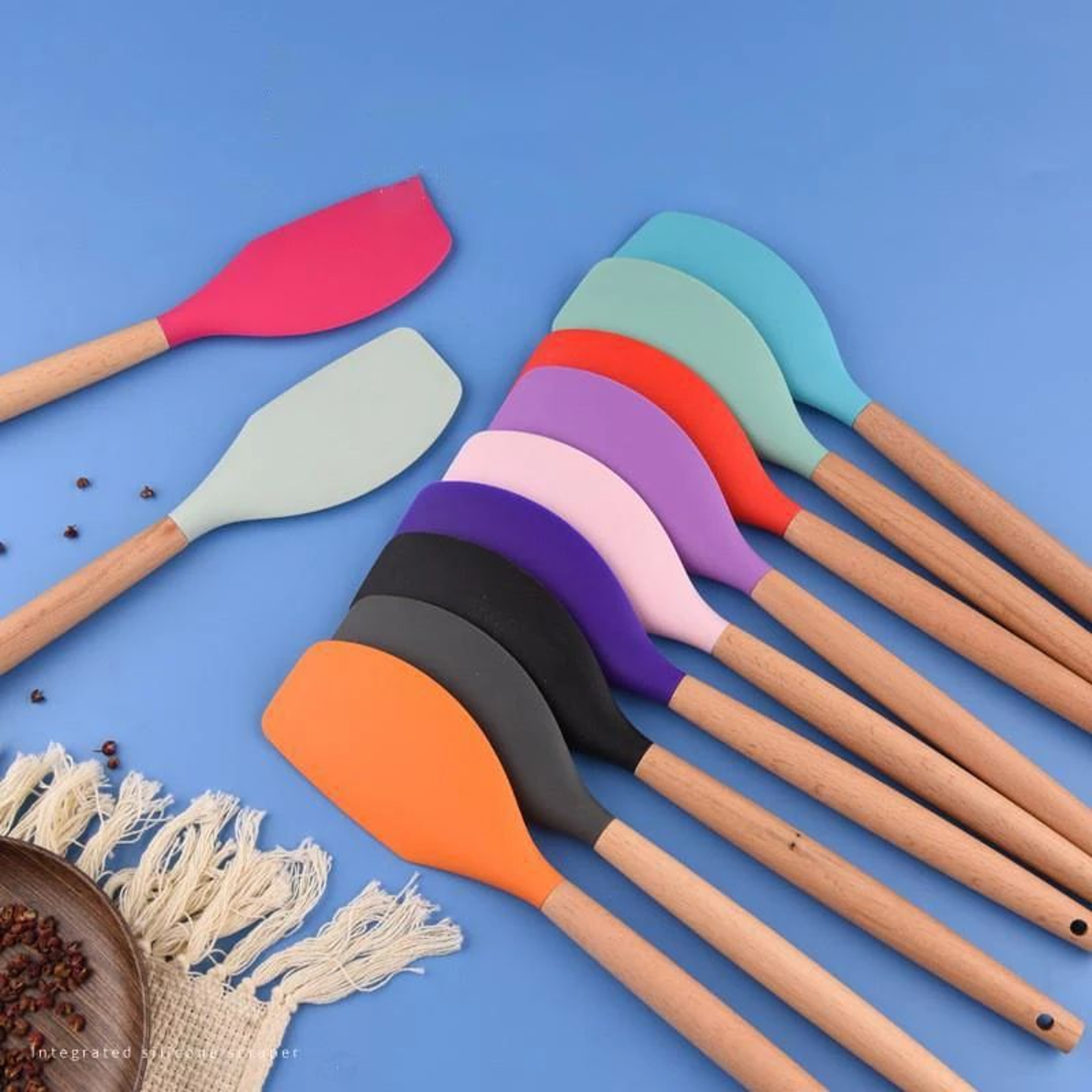 Heat Resistant Silicone Baking Scraper For Cream Butter And Pastry 0