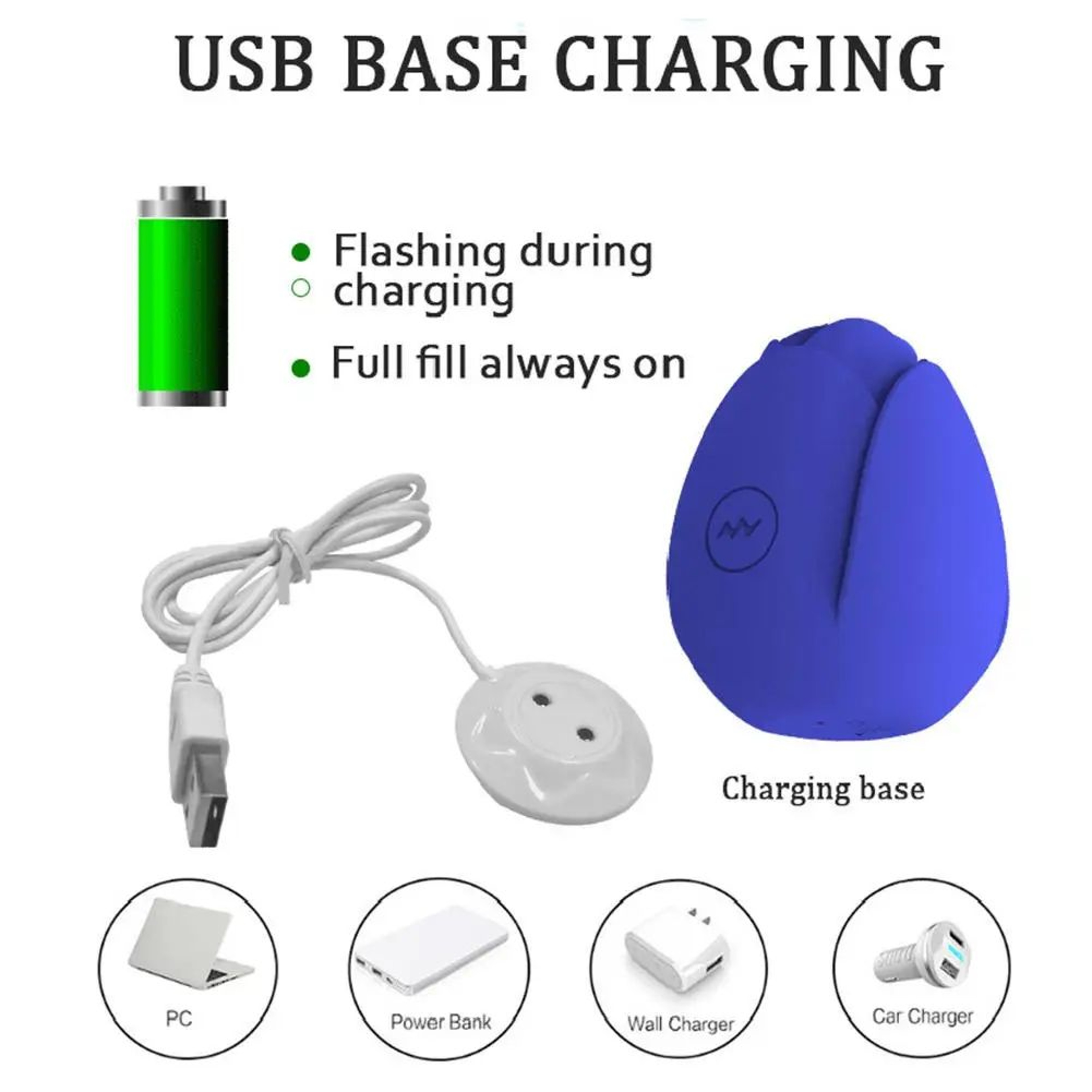 Rose Vibrator USB Dock Charging Cable Replacement Accessory 1