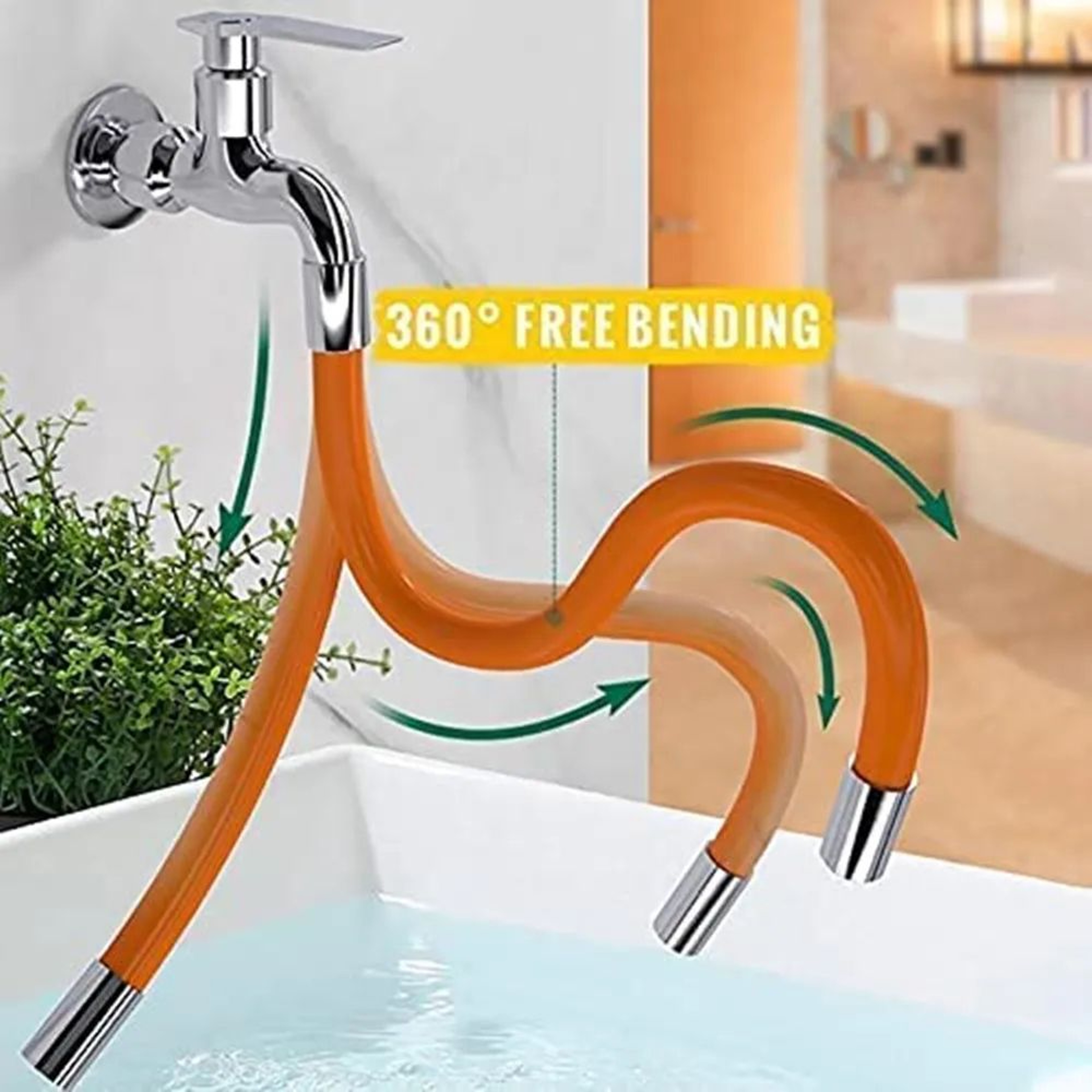 360 Flexible Kitchen Sink Faucet Extender Hose 3