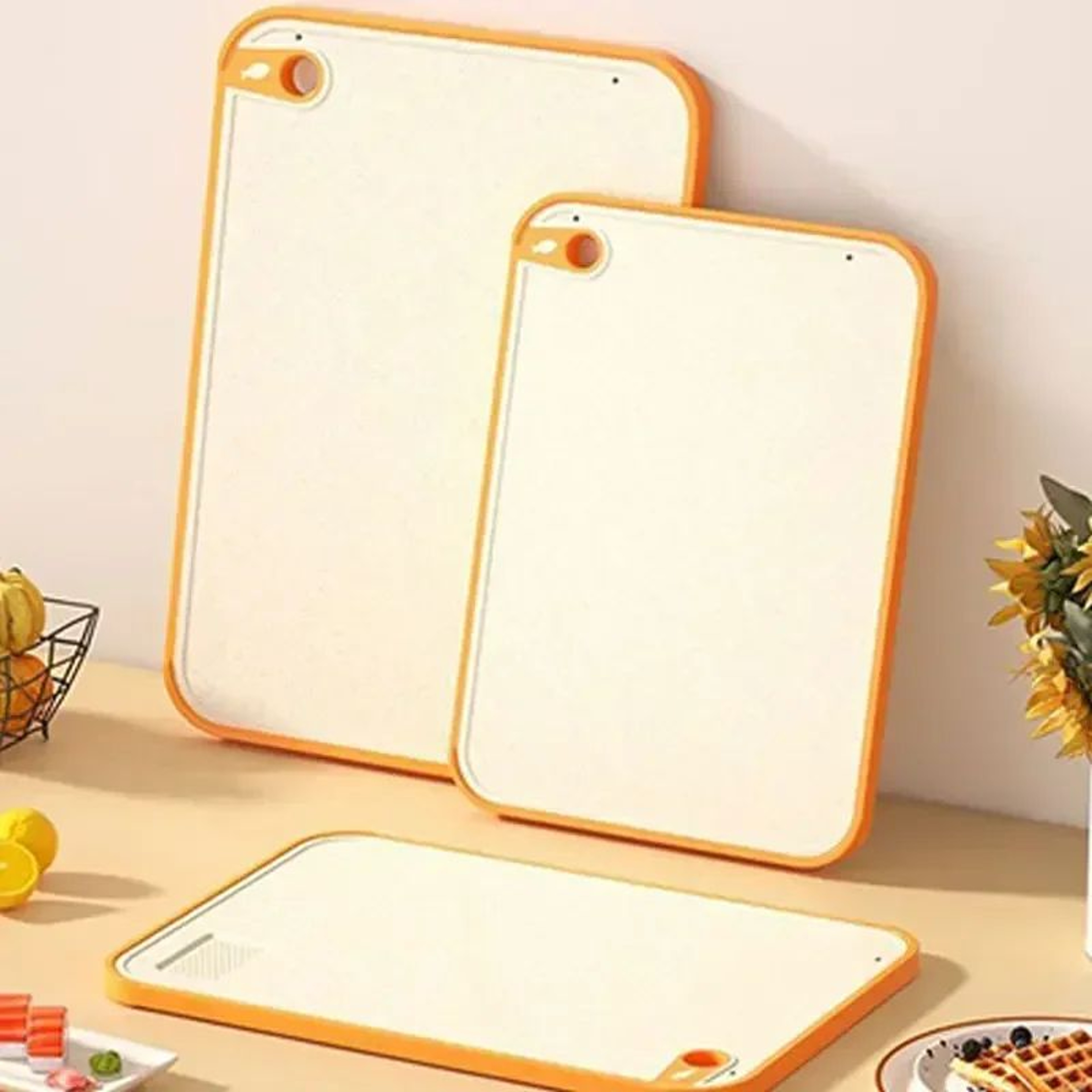 Antibacterial DoubleSided Cutting Board  AntiMold Kitchen Chopping Board 0