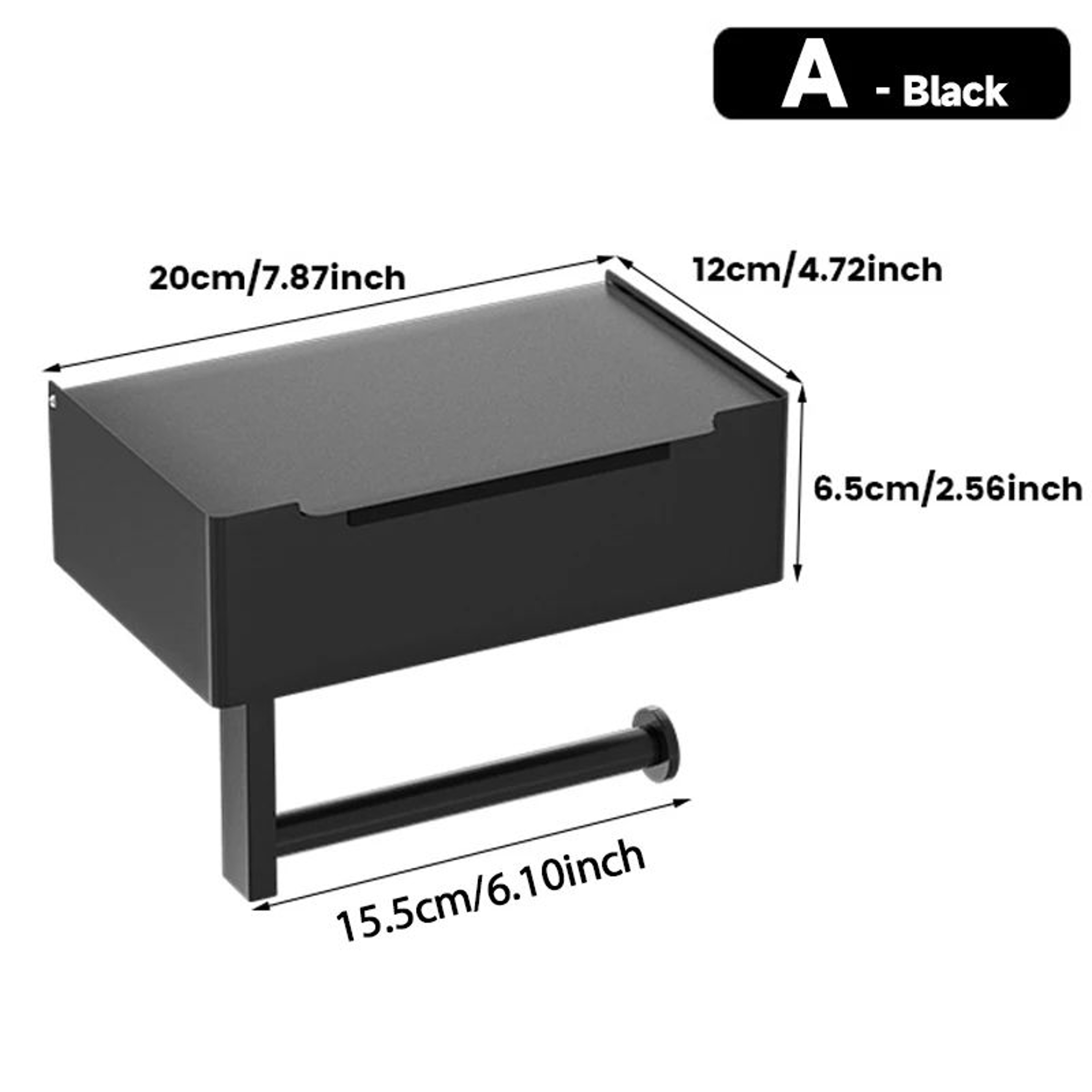Wall Mounted Toilet Paper Holder With Shelf And Wet Wipes Storage 7