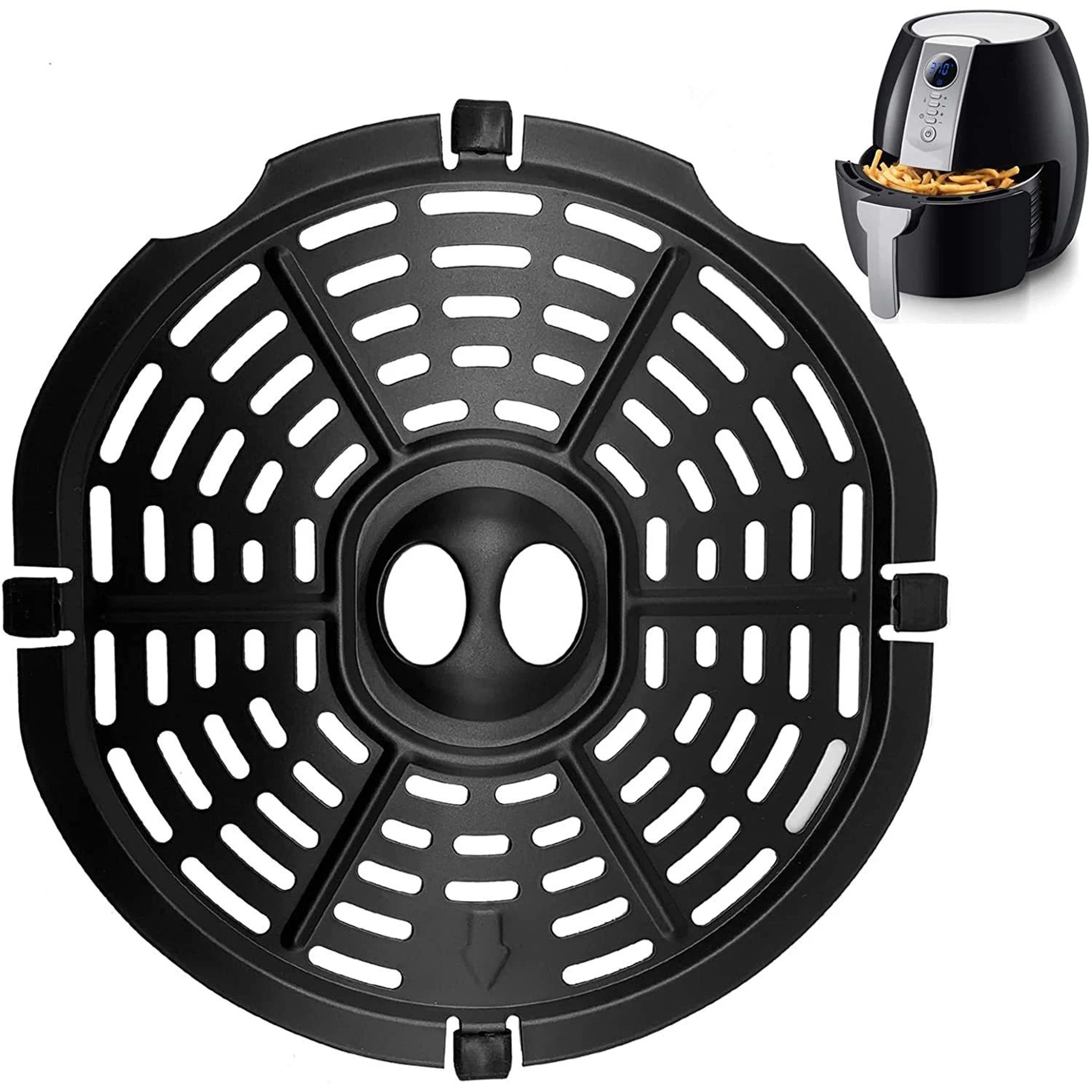 Air Fryer Replacement Grill Pan With Food Divider Crisper Tray 3