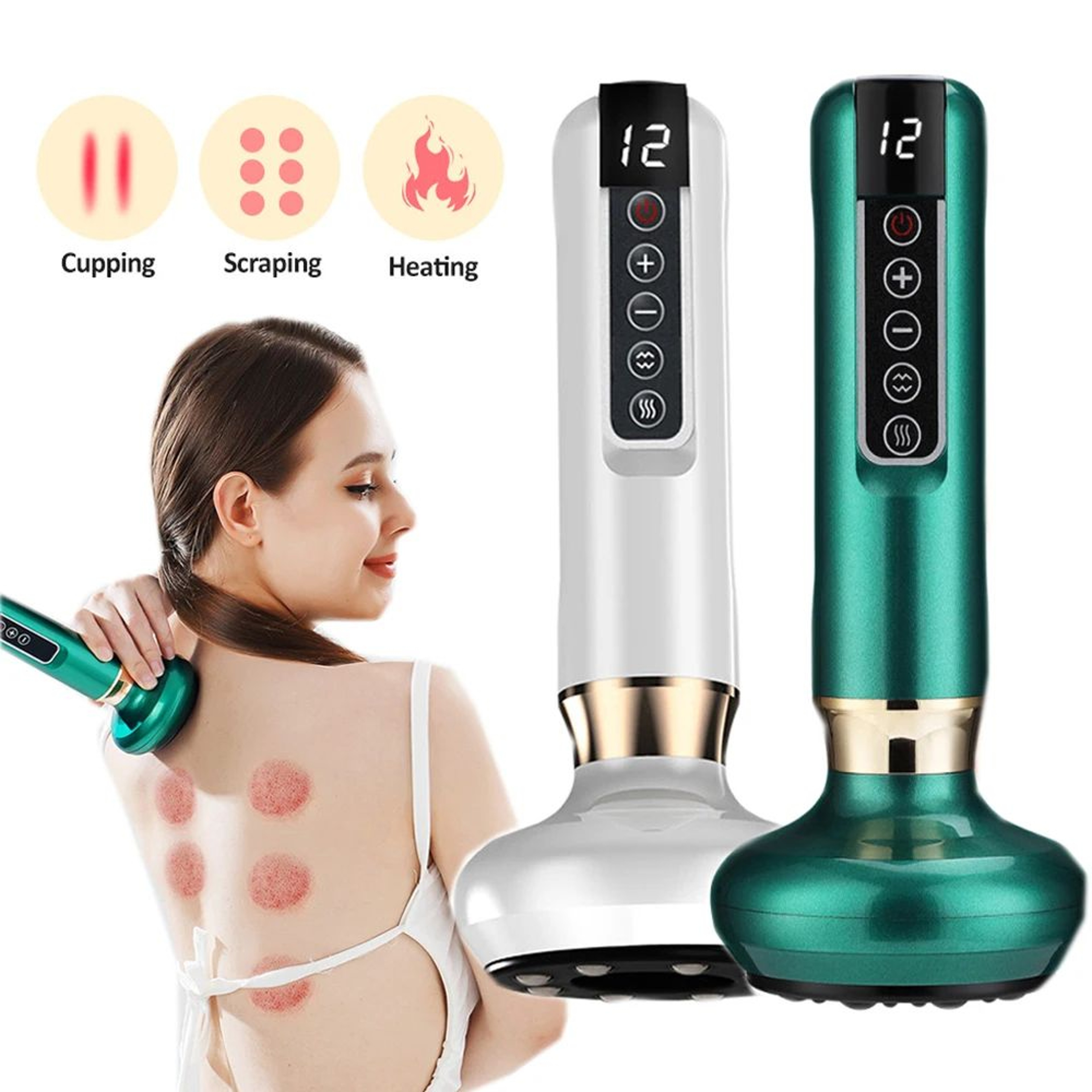 Vacuum Glass Cupping Massage Set For Face And Body 0