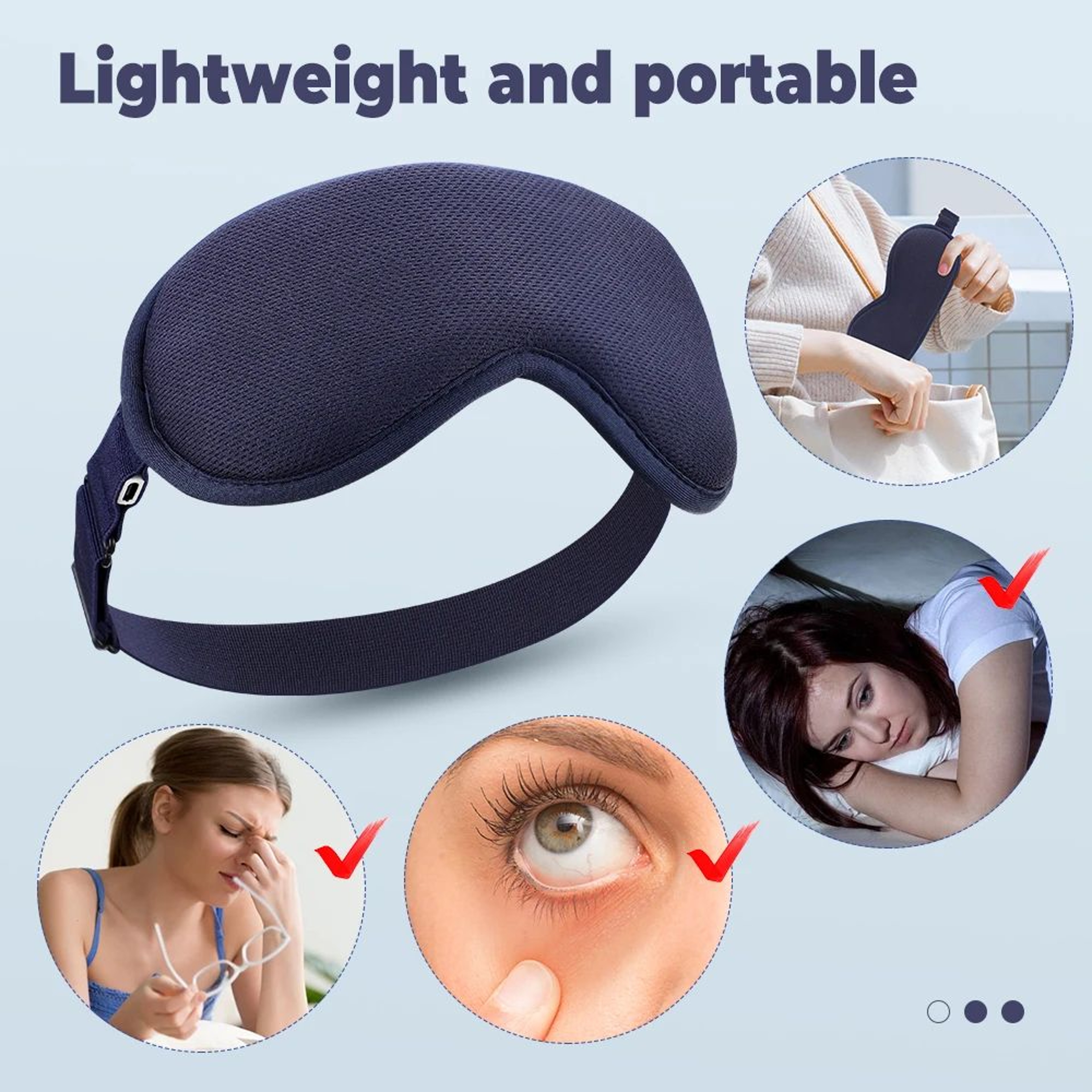 3D Heated Eye Massage Mask With Hot Compress And Vibration 1