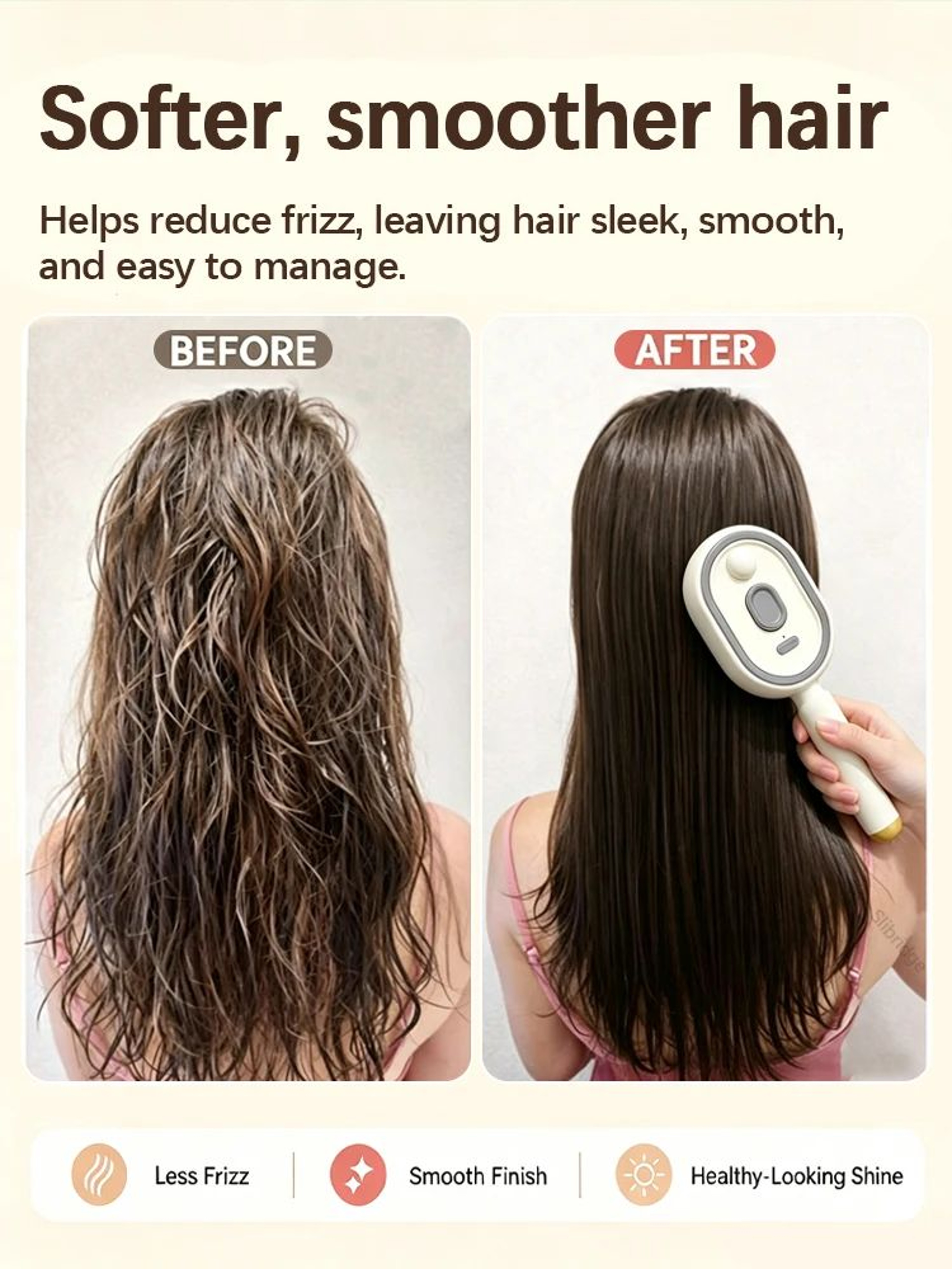 Multifunctional Spray Hair Brush With Scalp Massage And AntiFrizz Detangling 5