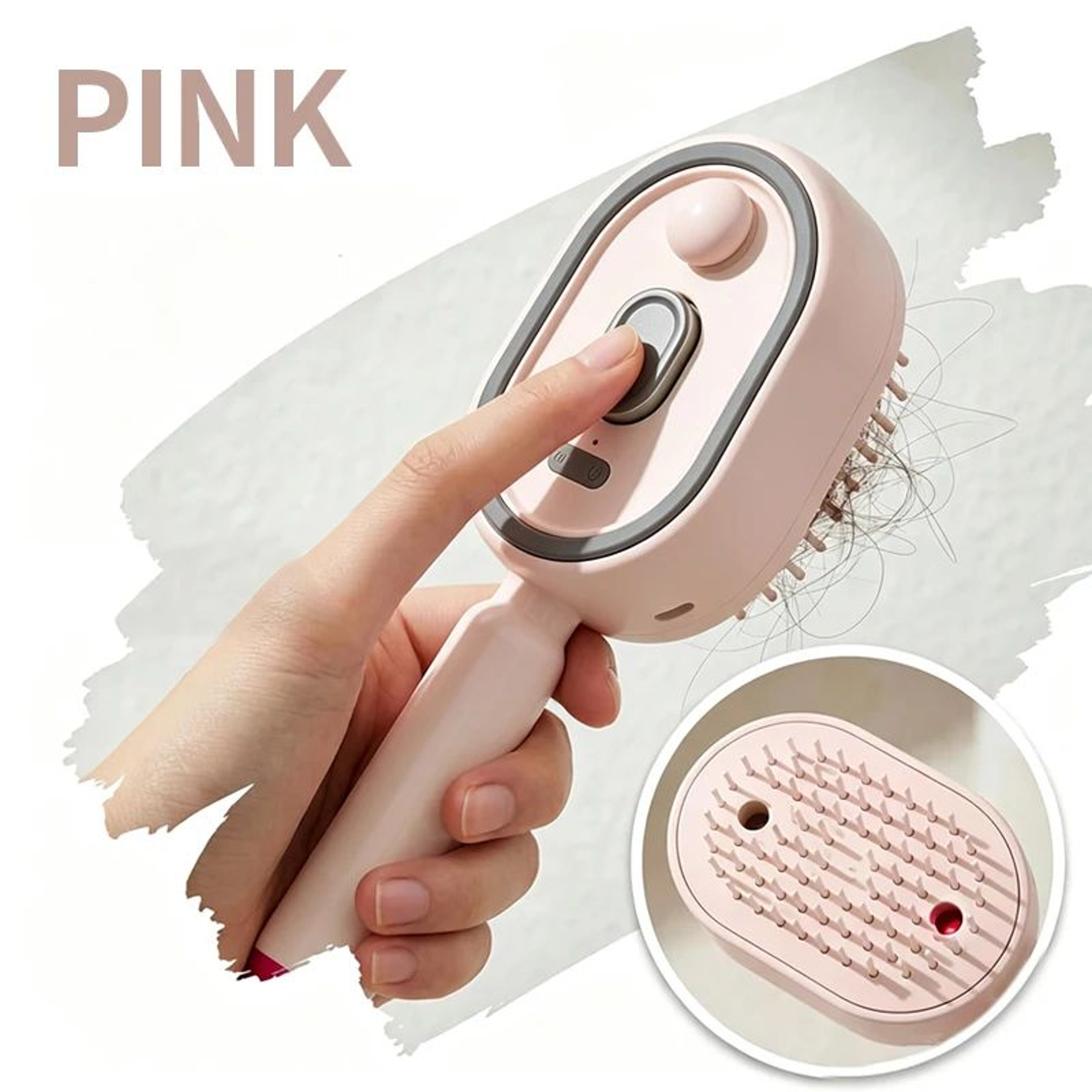 Multifunctional Spray Hair Brush With Scalp Massage And AntiFrizz Detangling 6