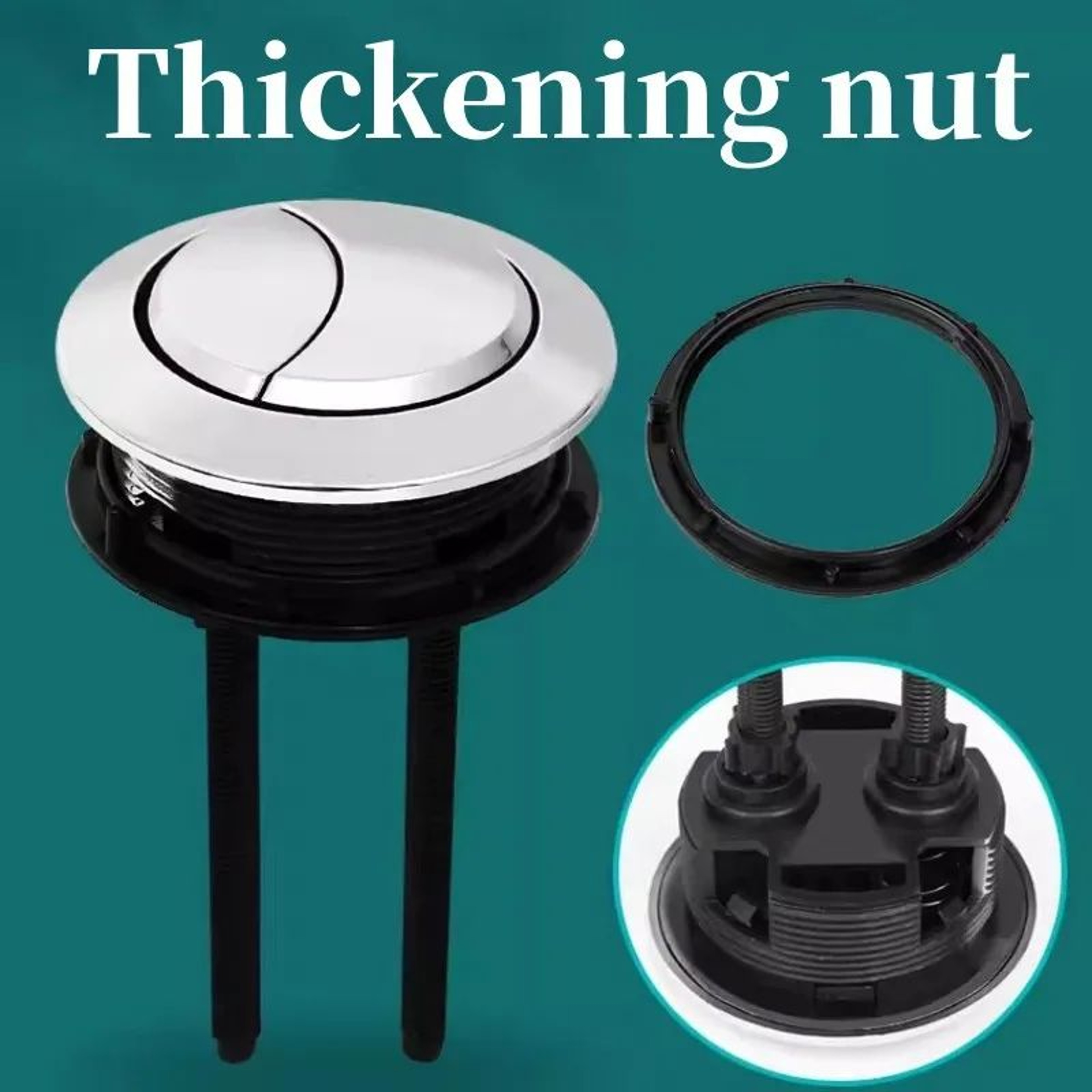 Universal Dual Flush Toilet Tank Push Button Replacement 5