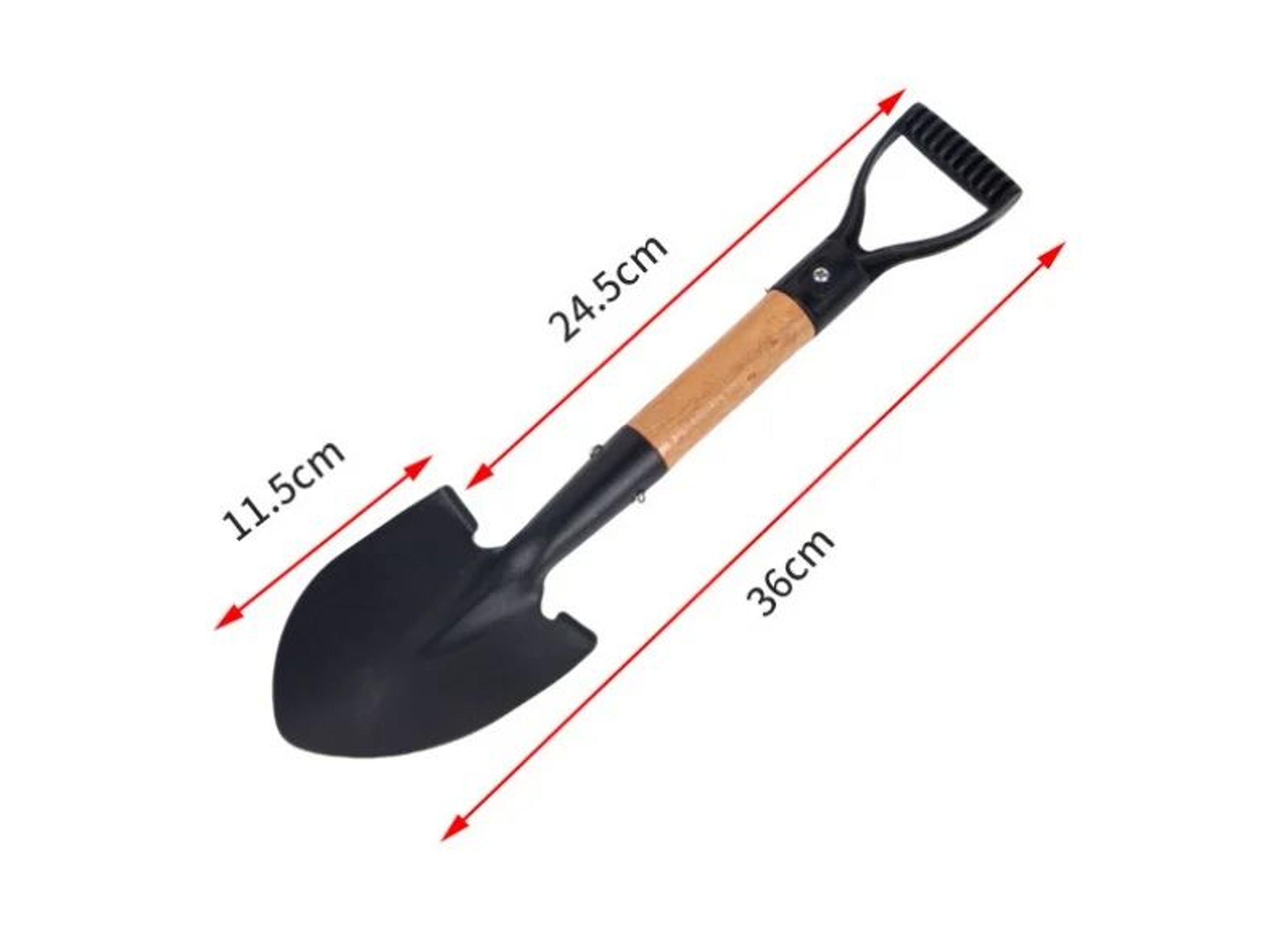 Manganese Steel Garden Shovel Portable Digging Trowel 6