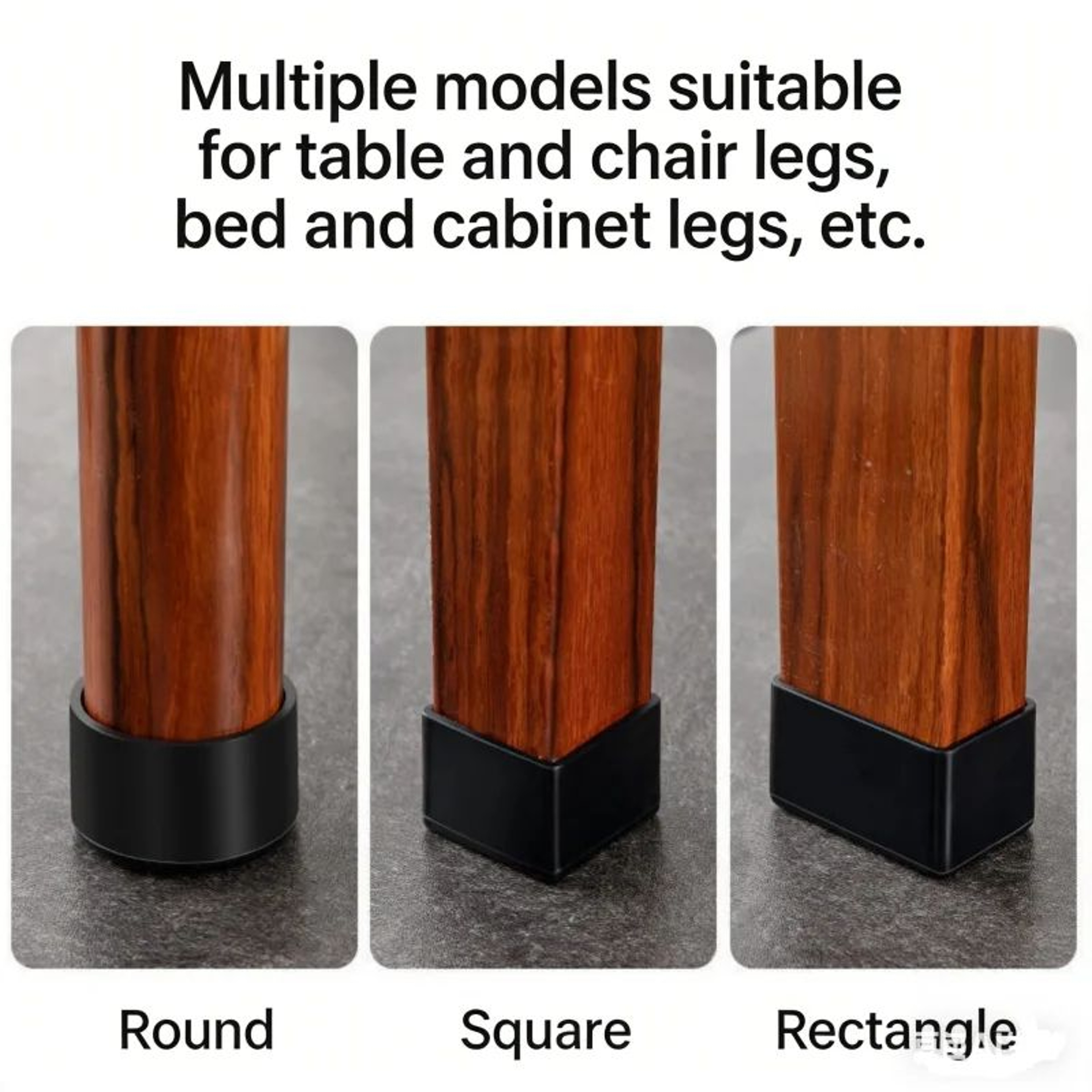 8PC Silicone Chair Leg Caps Floor Protectors 0