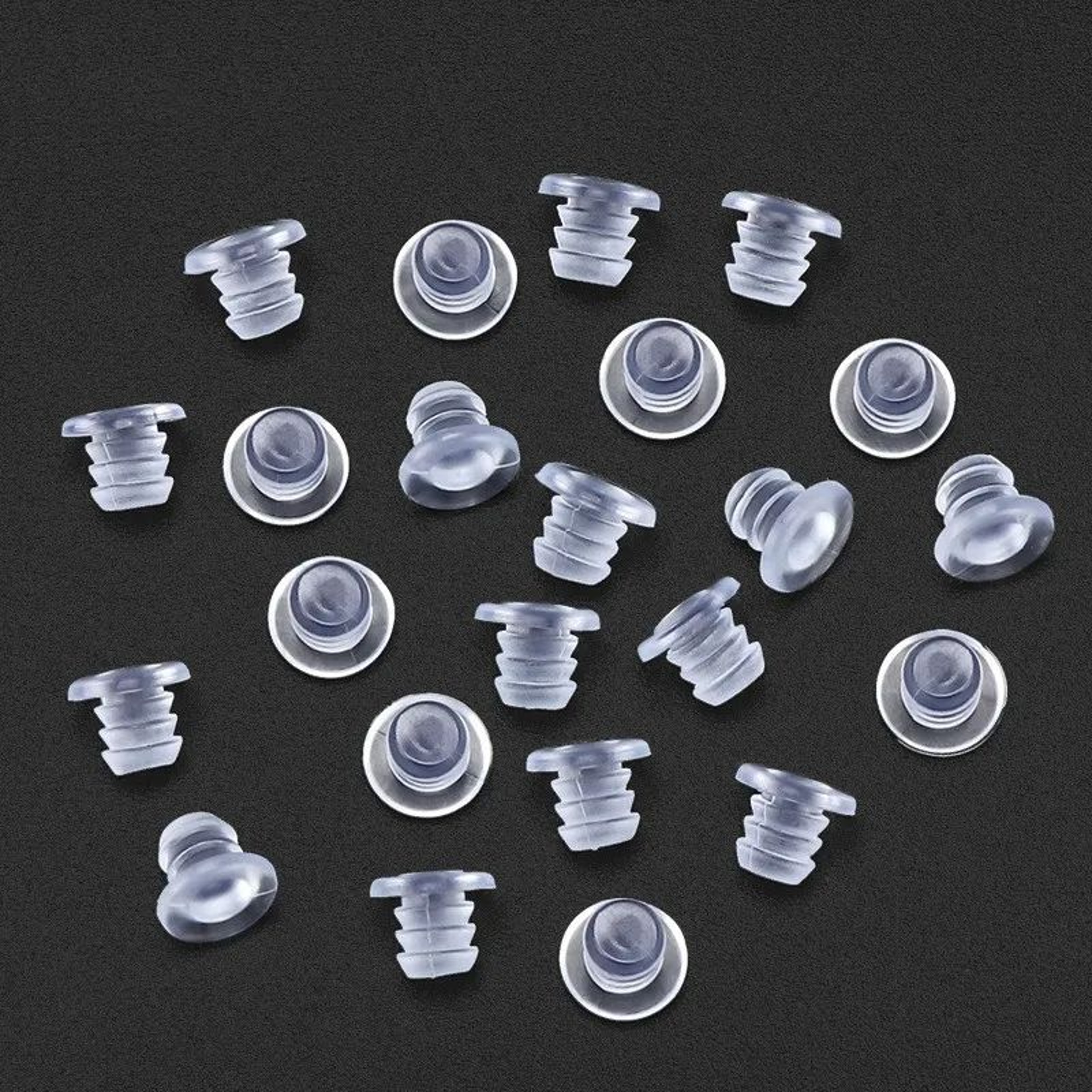 20PCS Transparent Rubber Cabinet Door Bumpers AntiSlip Furniture Pads 1