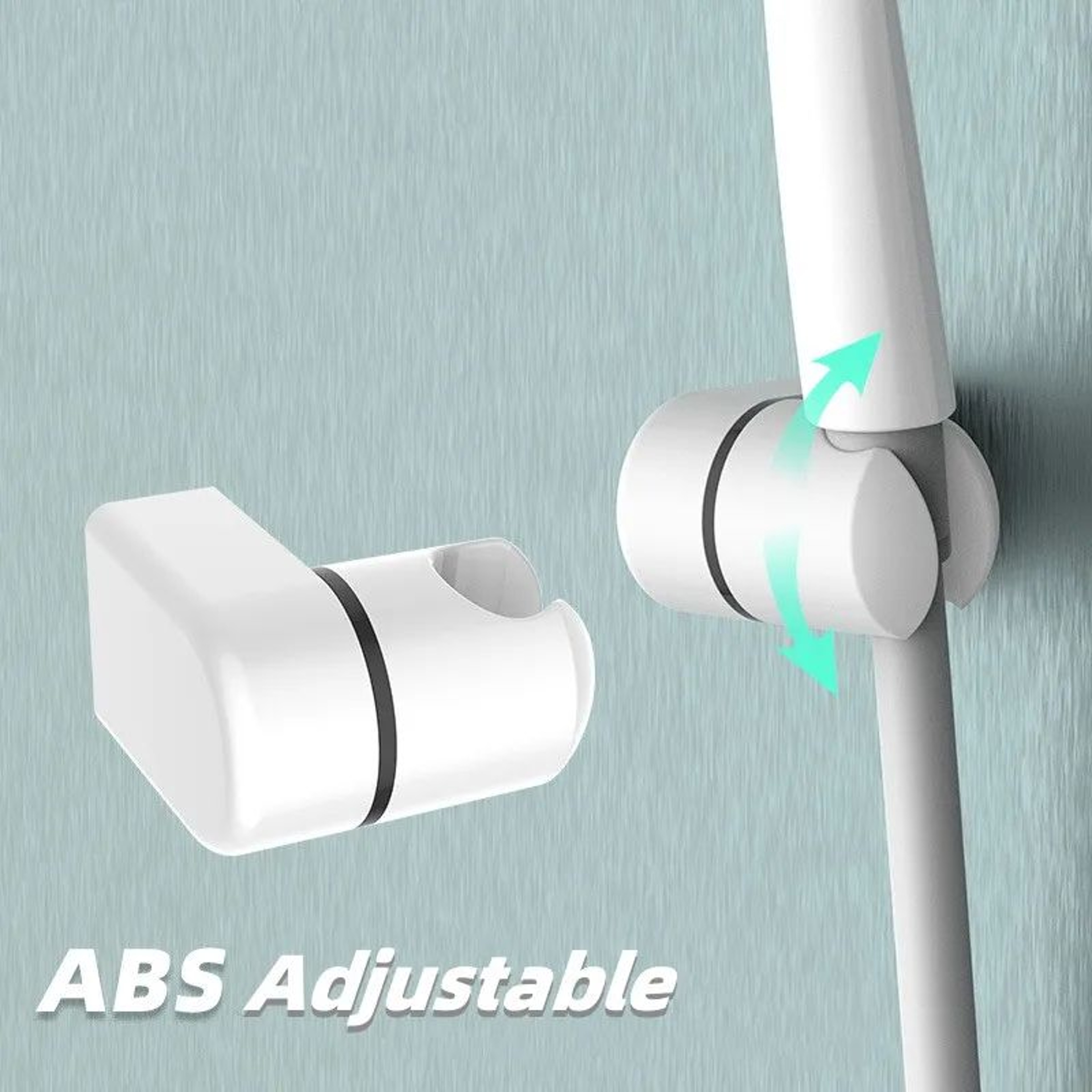 Universal Adjustable Shower Head Holder 360 Rotating Chrome Shower Rail Bracket 1
