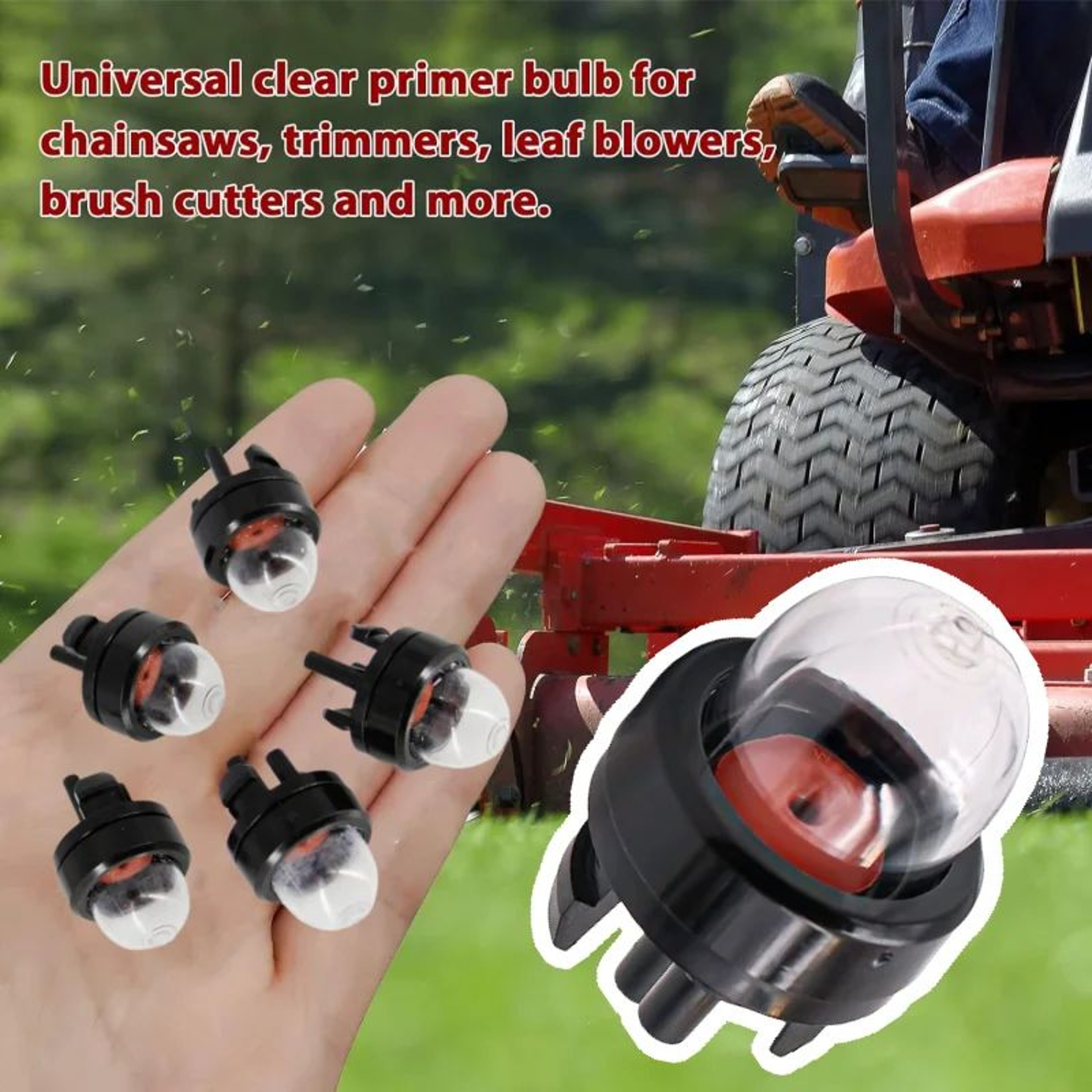 SnapIn Primer Bulb Fuel Pump For Chainsaws Trimmers And Blowers  125PCS 0