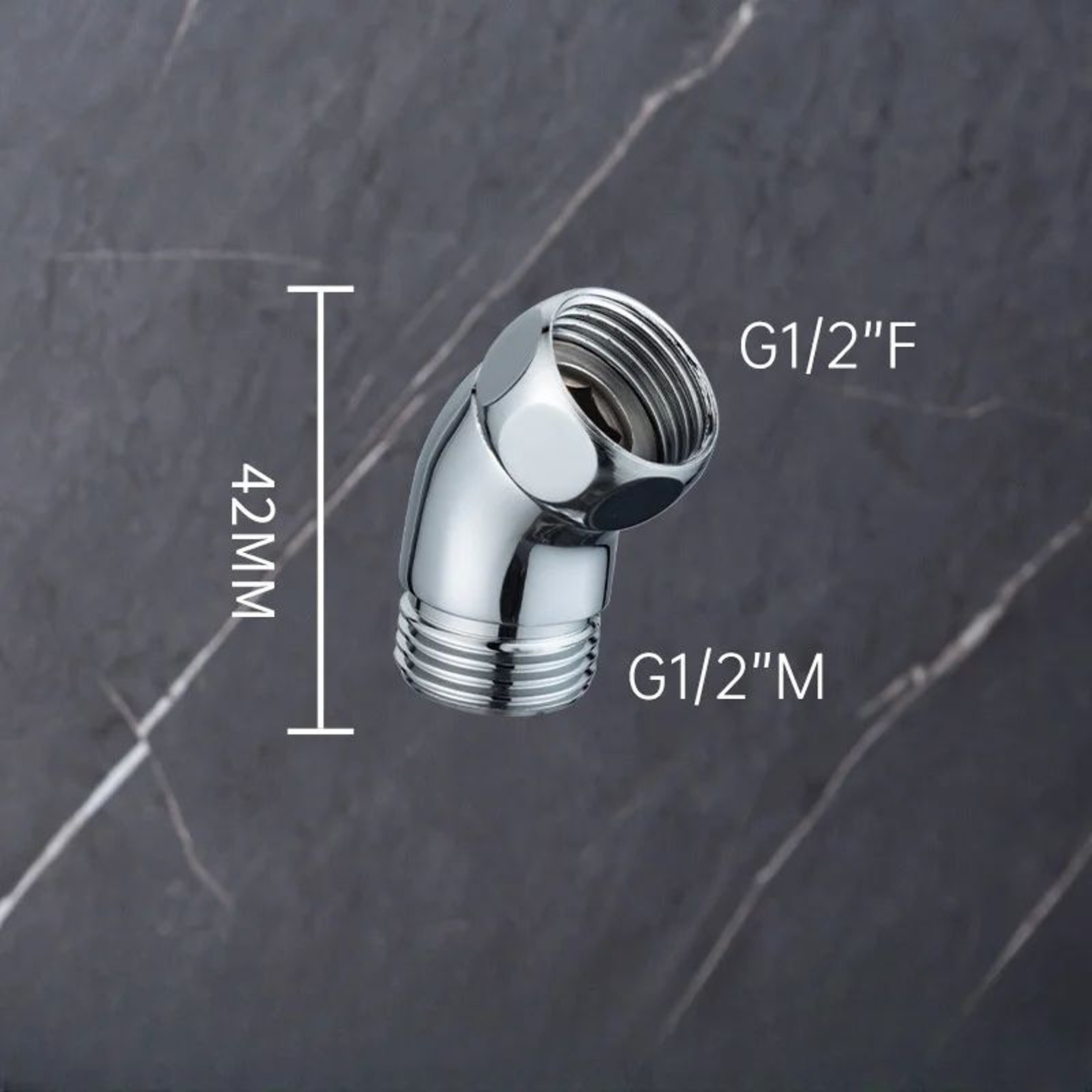 135 G12 Shower Head Elbow Adapter  Shower Arm Extension Connector 8