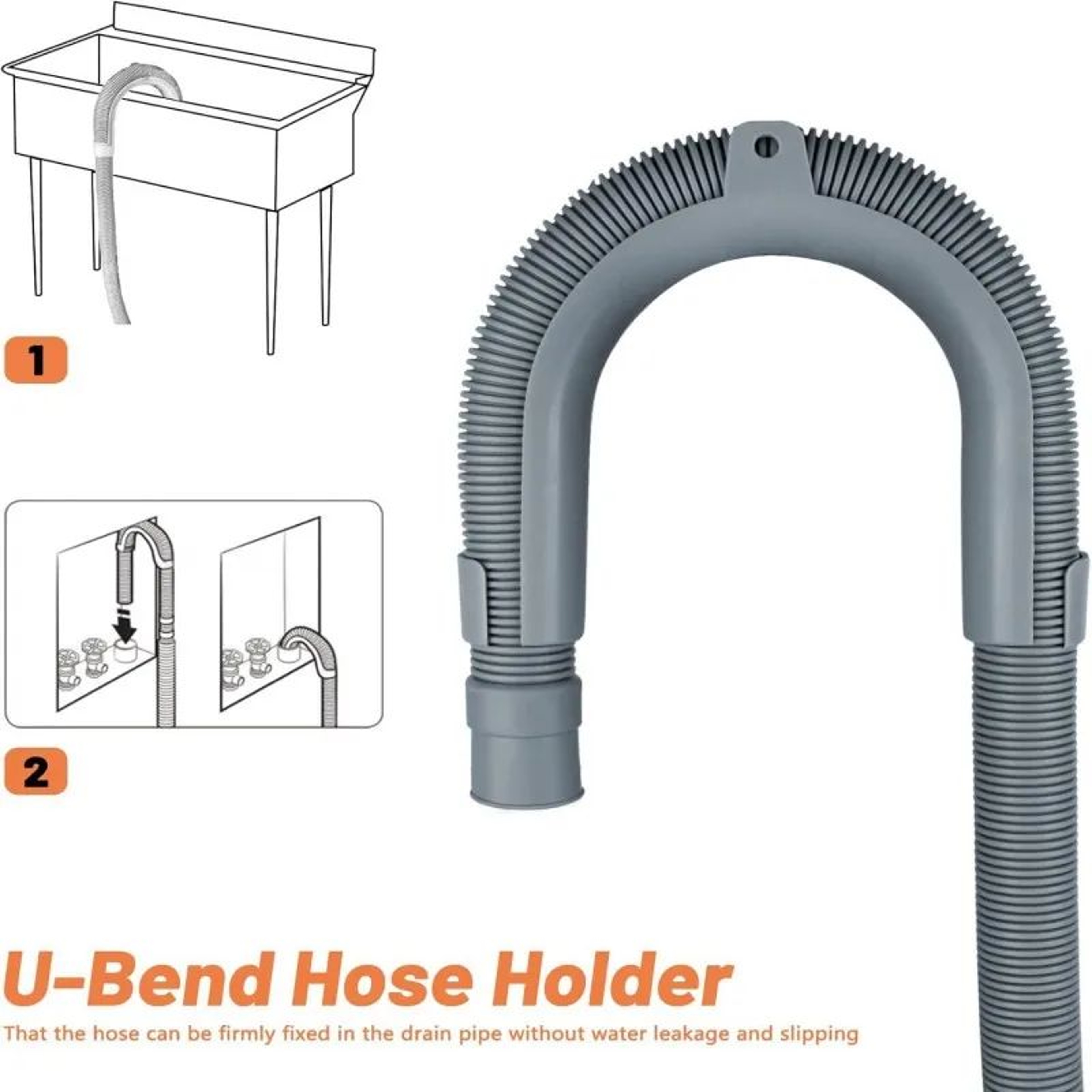 Universal UShape Washing Machine Drain Hose Guide Holder 4