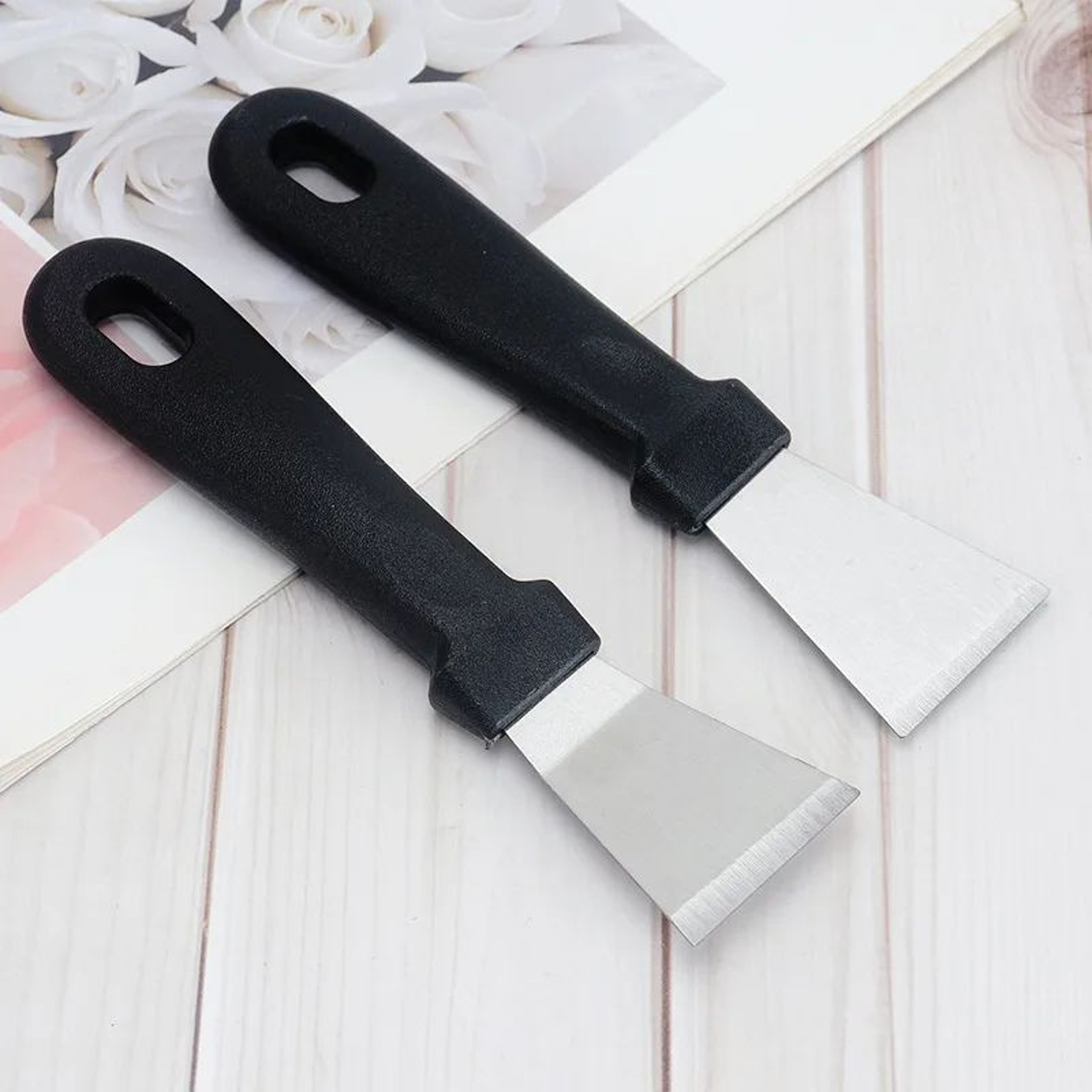 Stainless Steel Putty Knife Scraper For Paint Labels And Surface Cleaning 0