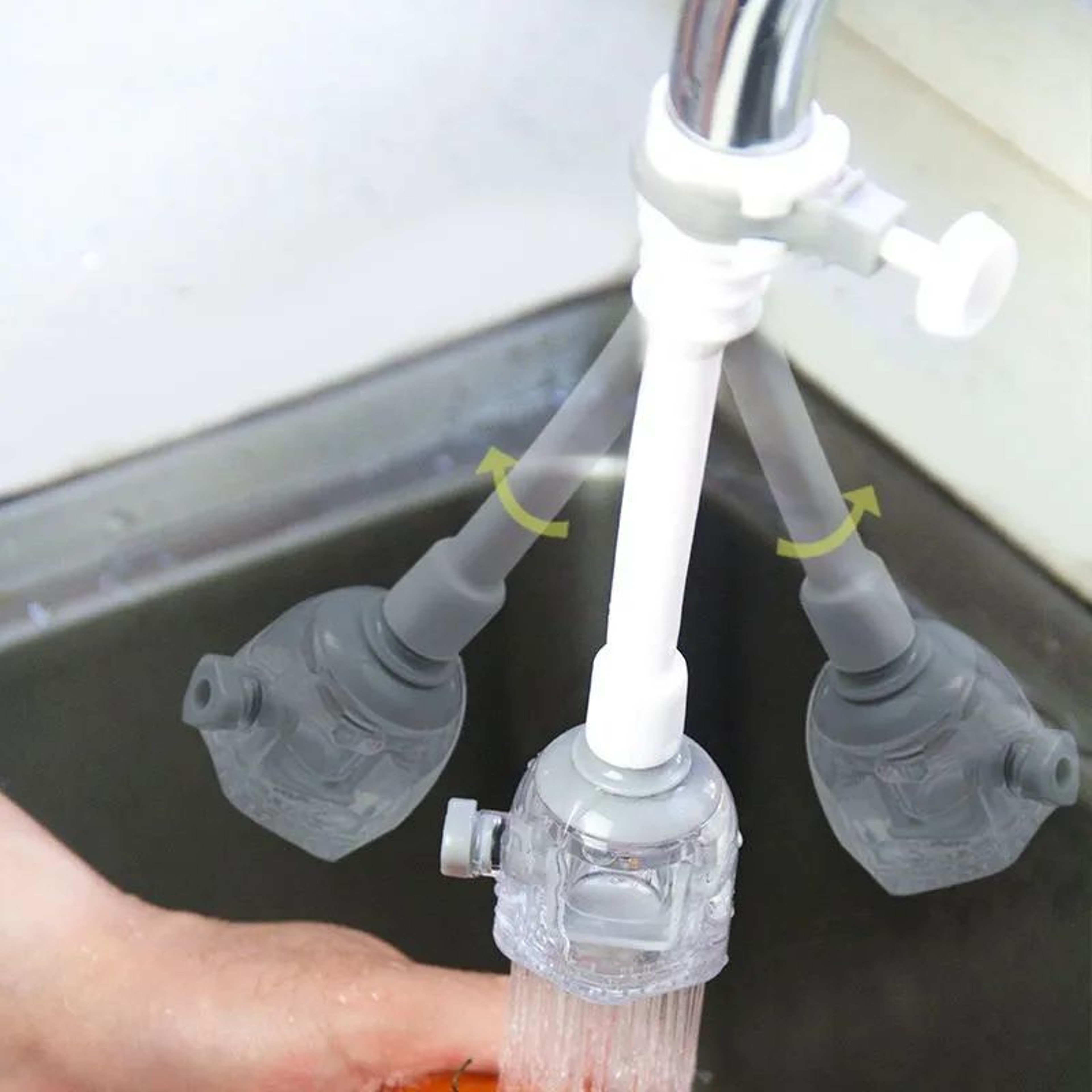360 Faucet Extender Dual Mode Water Saving Kitchen Sink Sprayer 2
