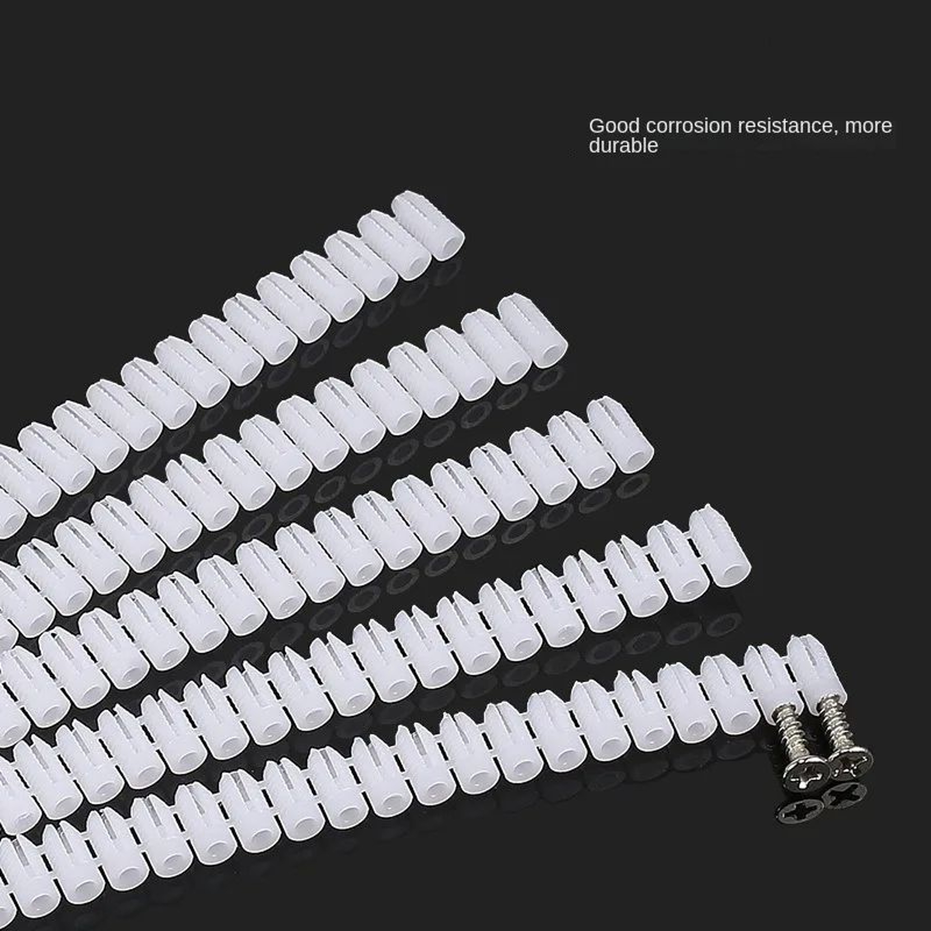 100PCS M4 M6 Nylon Expansion Wall Plugs For SelfTapping Screws 5