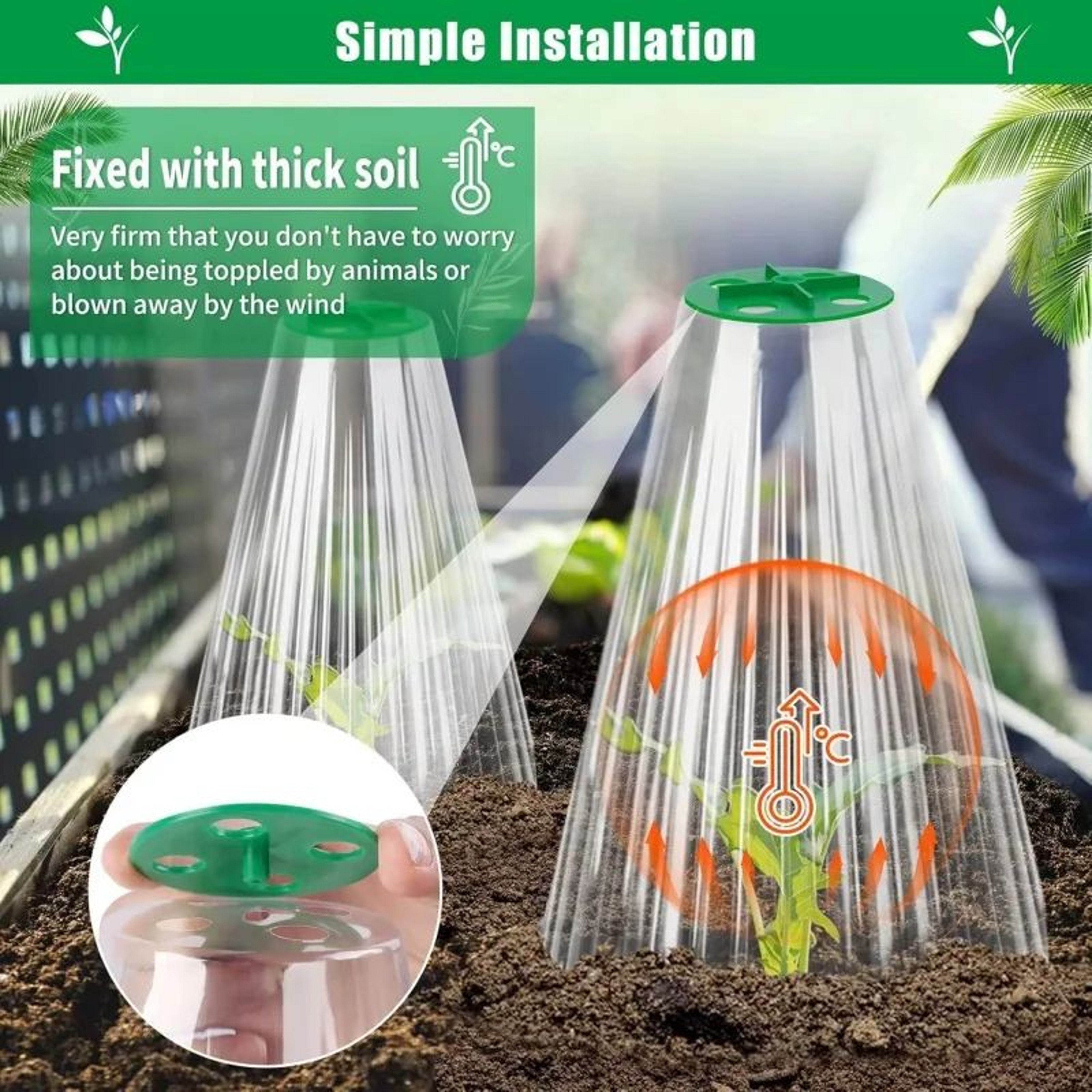 510PCS Reusable Snail Collar Plant Protectors For Seedlings And Vegetable Gardens 0