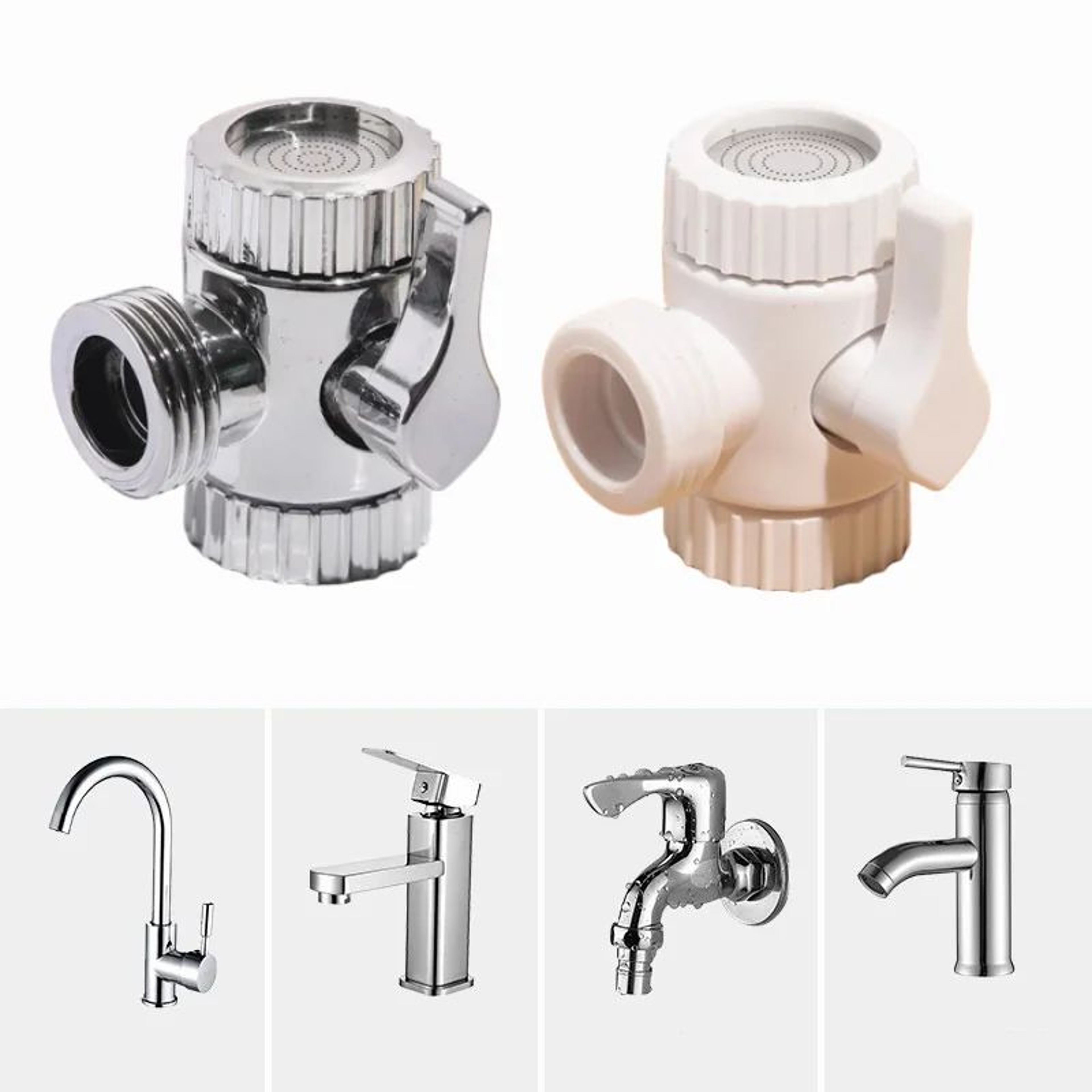Switch Faucet Adapter  M22M24 Sink Splitter Diverter Valve For Bidet And Shower 1