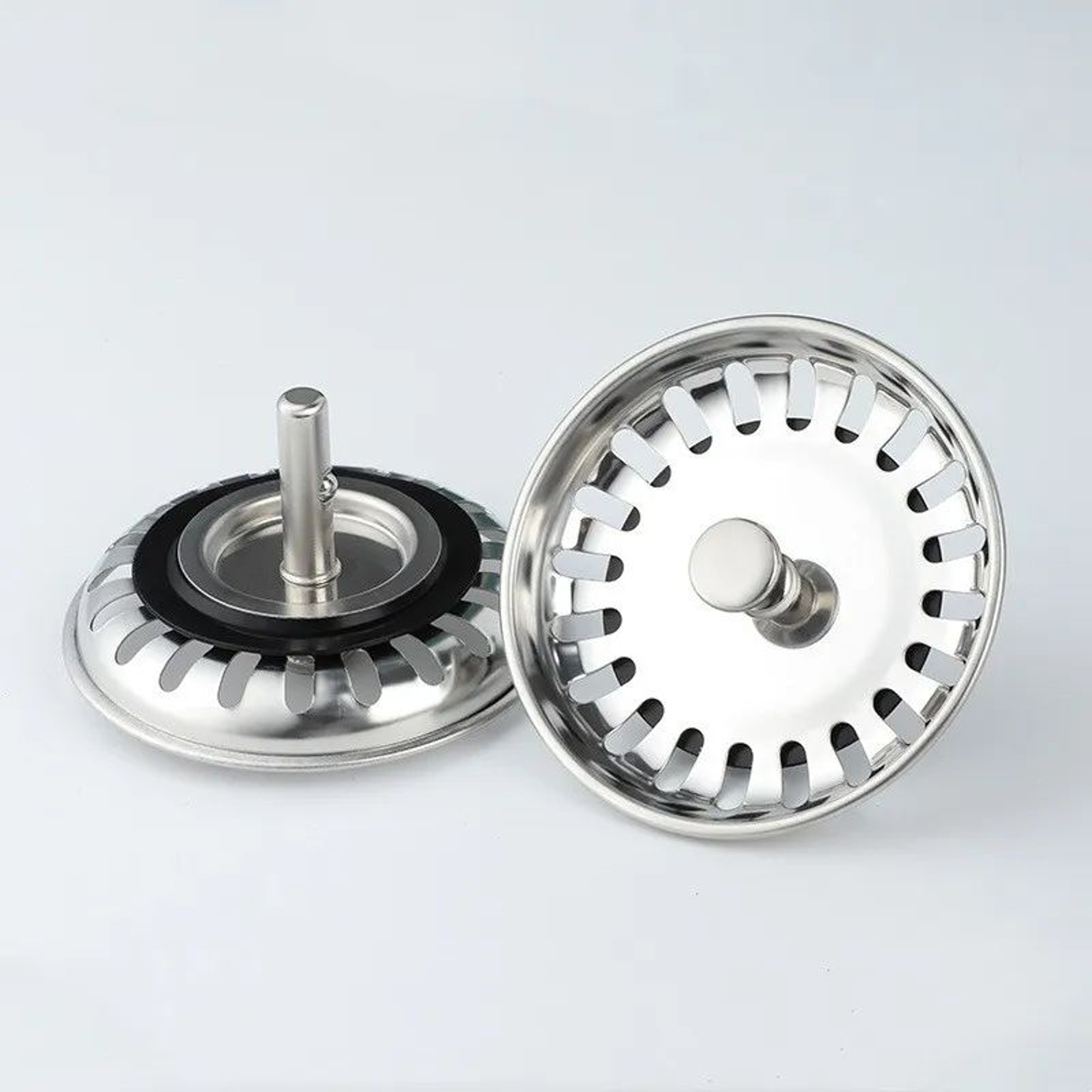 Stainless Steel Kitchen Sink Strainer Replacement Waste Plug 80mm 82mm 84mm 3