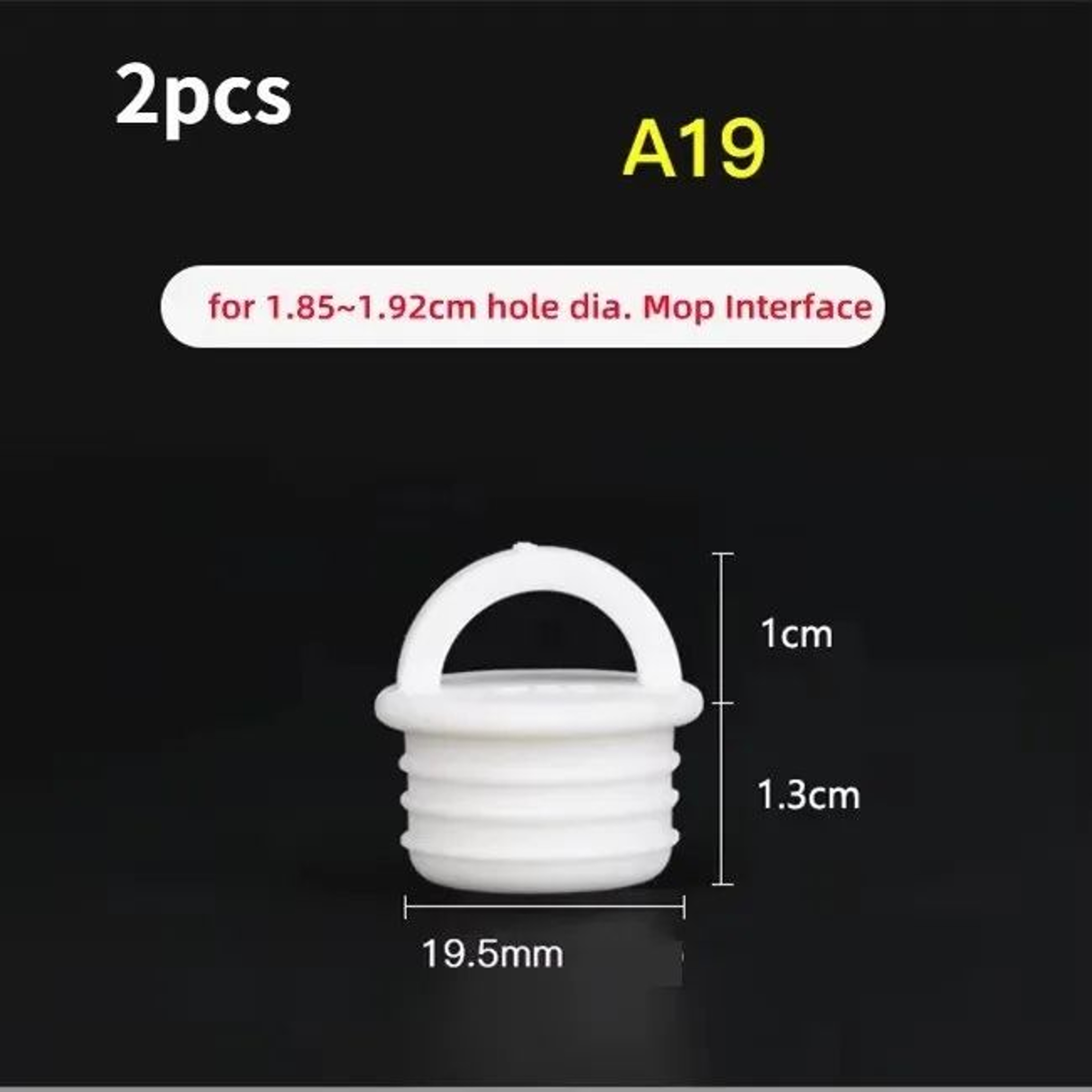 2Piece Silicone Mop Bucket Drain Stopper With Pull Handle 14