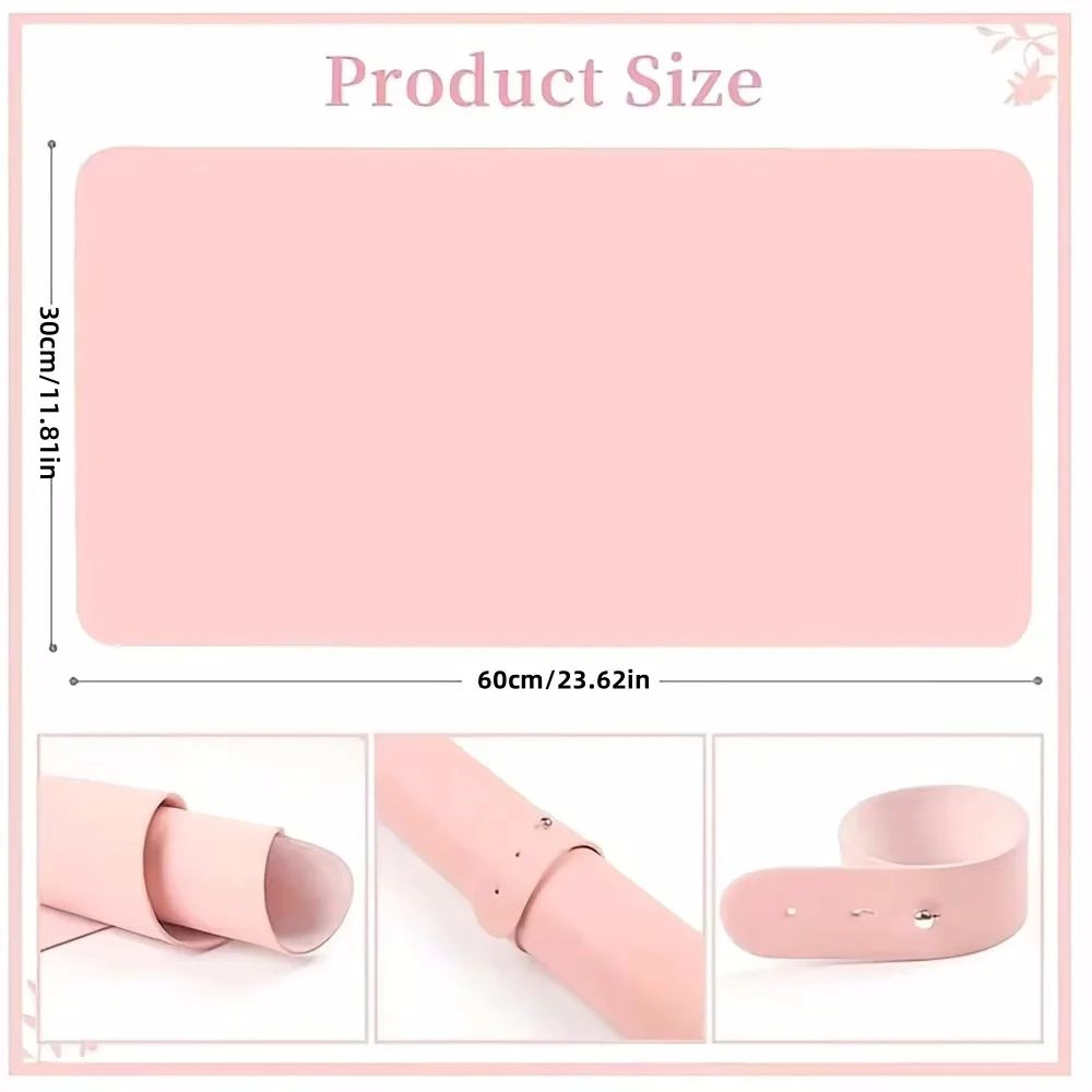 Foldable Nail Art Table Mat With Waterproof Leather Hand Rest Pad 3