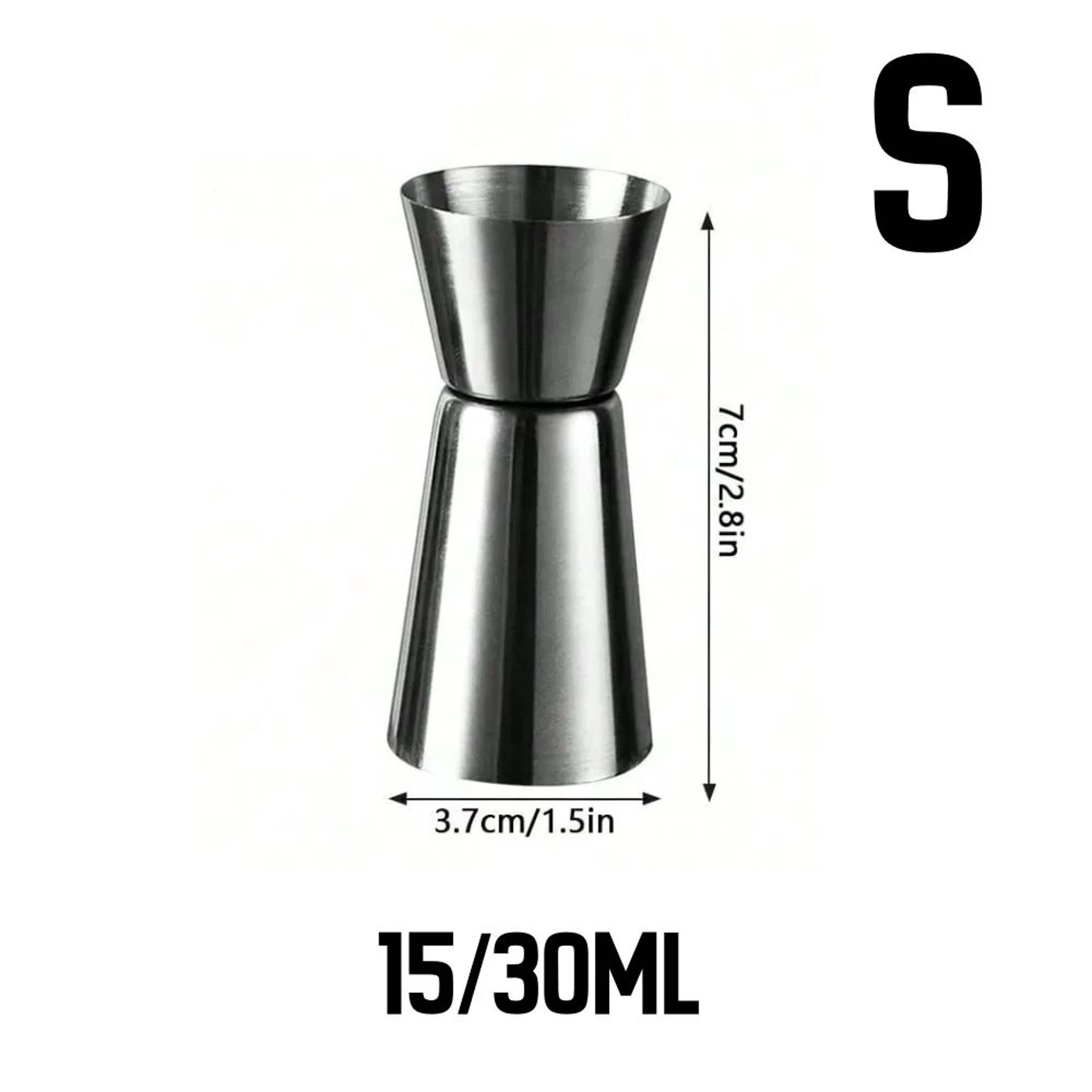 Stainless Steel DualSided Cocktail Jigger Measuring Cup 6