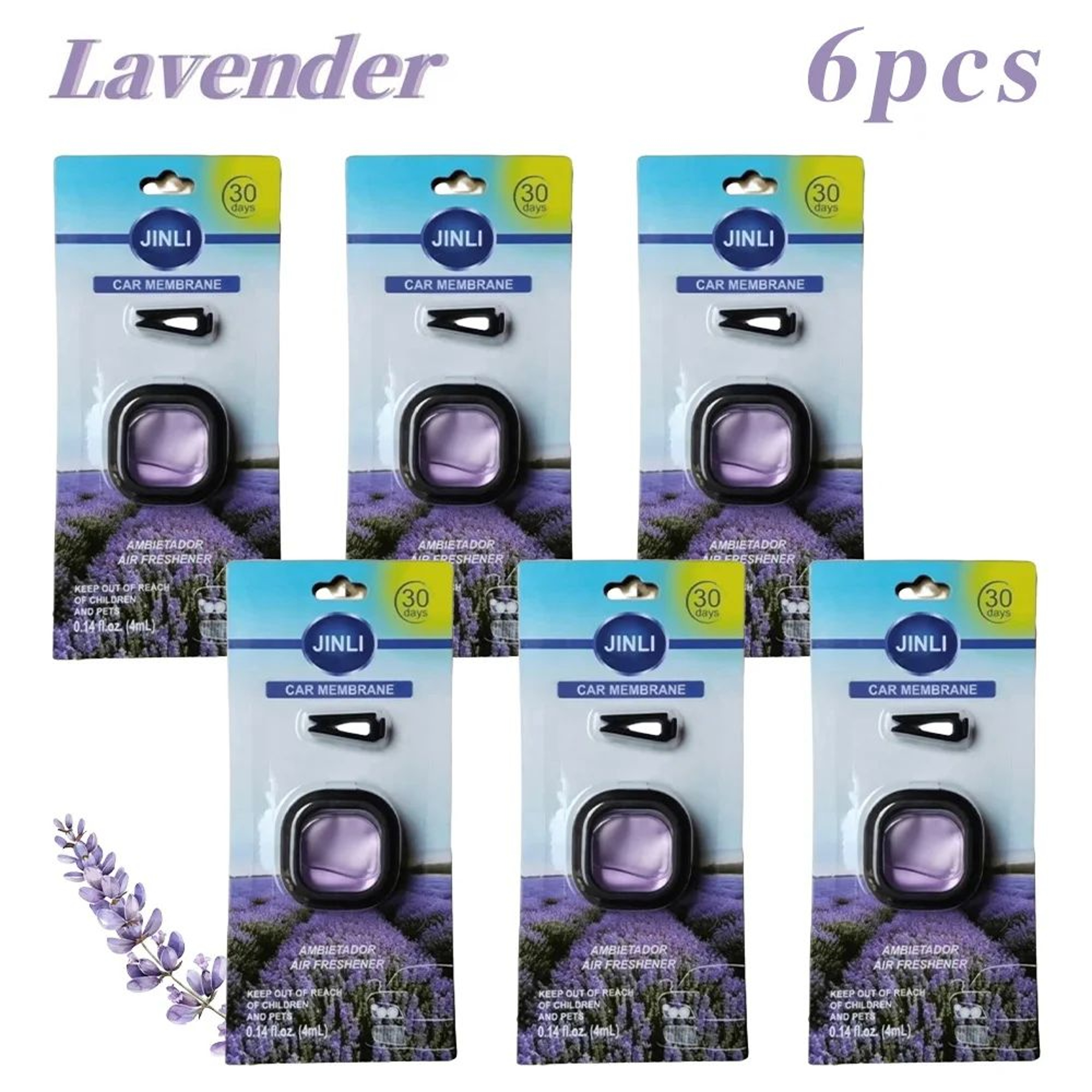 LongLasting Car Air Freshener Vent Clip With Essential Oil Fragrance 014 Oz 15