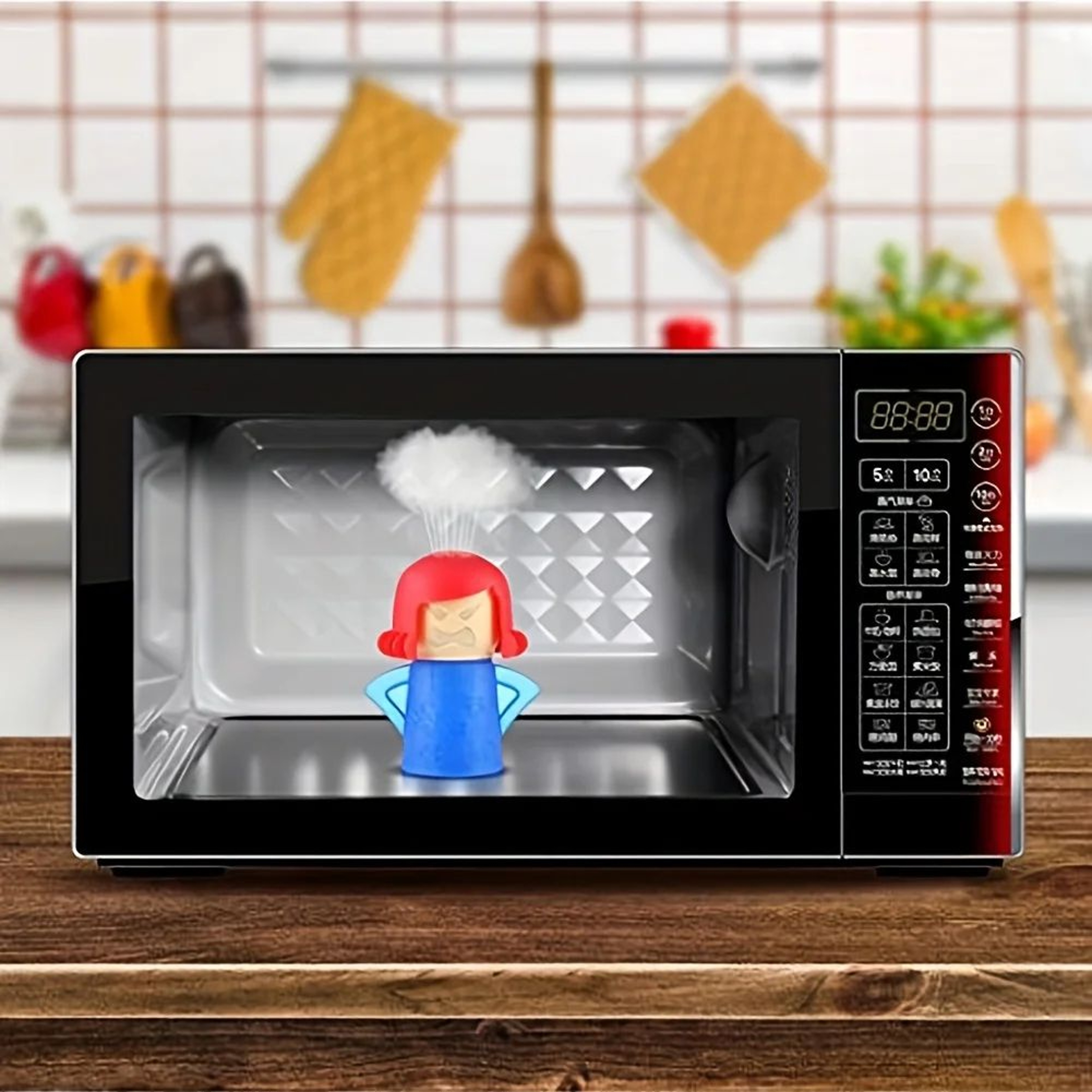Angry Mama Microwave Steam Cleaner  Vinegar And Water Kitchen Cleaning Tool 3