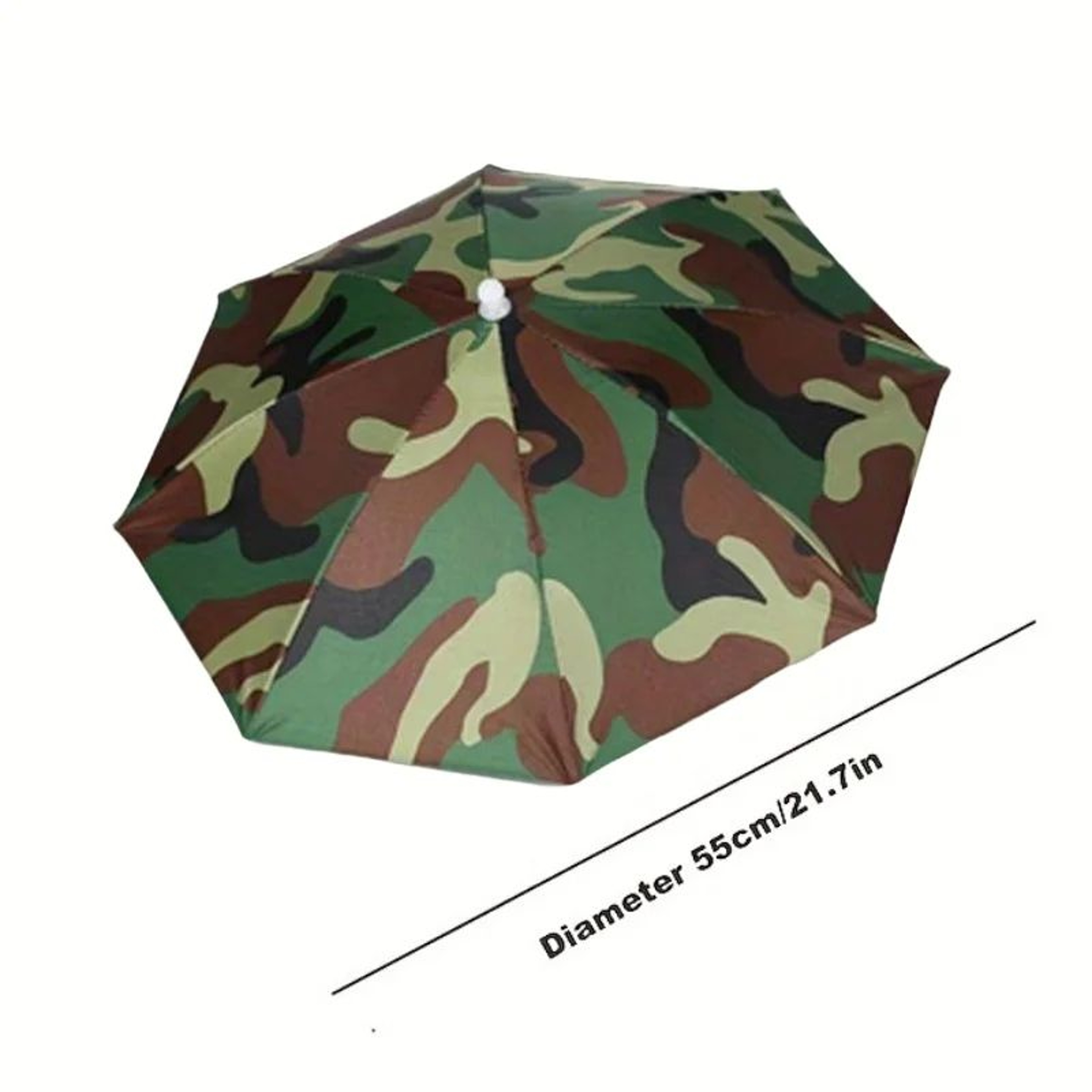 Foldable Waterproof Umbrella Hat 217 Inch HandsFree Fishing Rain Hat 11