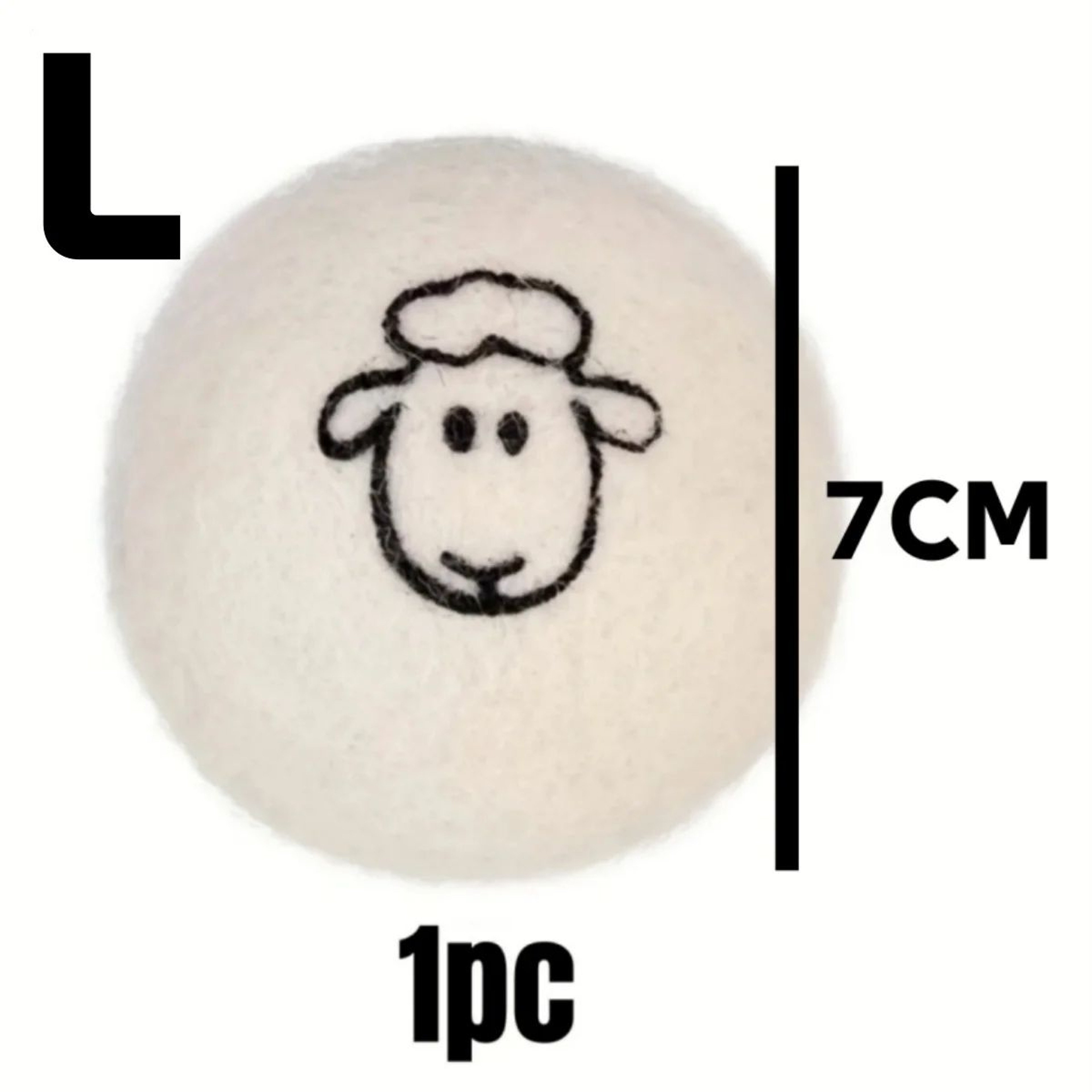 Reusable Wool Dryer Balls  Natural Fabric Softener And Wrinkle Reducer 10