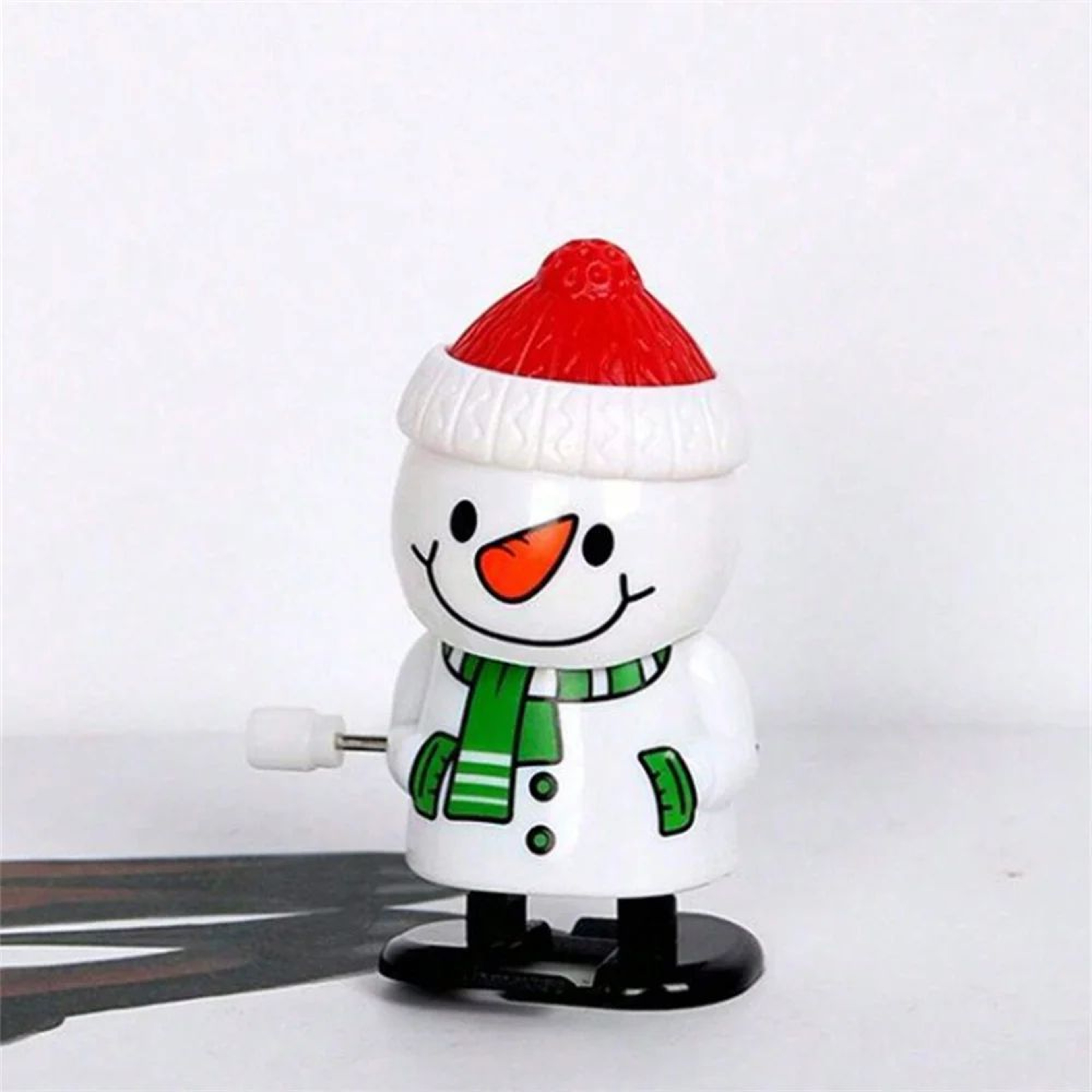 Festive WindUp Christmas Figurines  Jumping  Walking Clockwork Holiday Toys 6