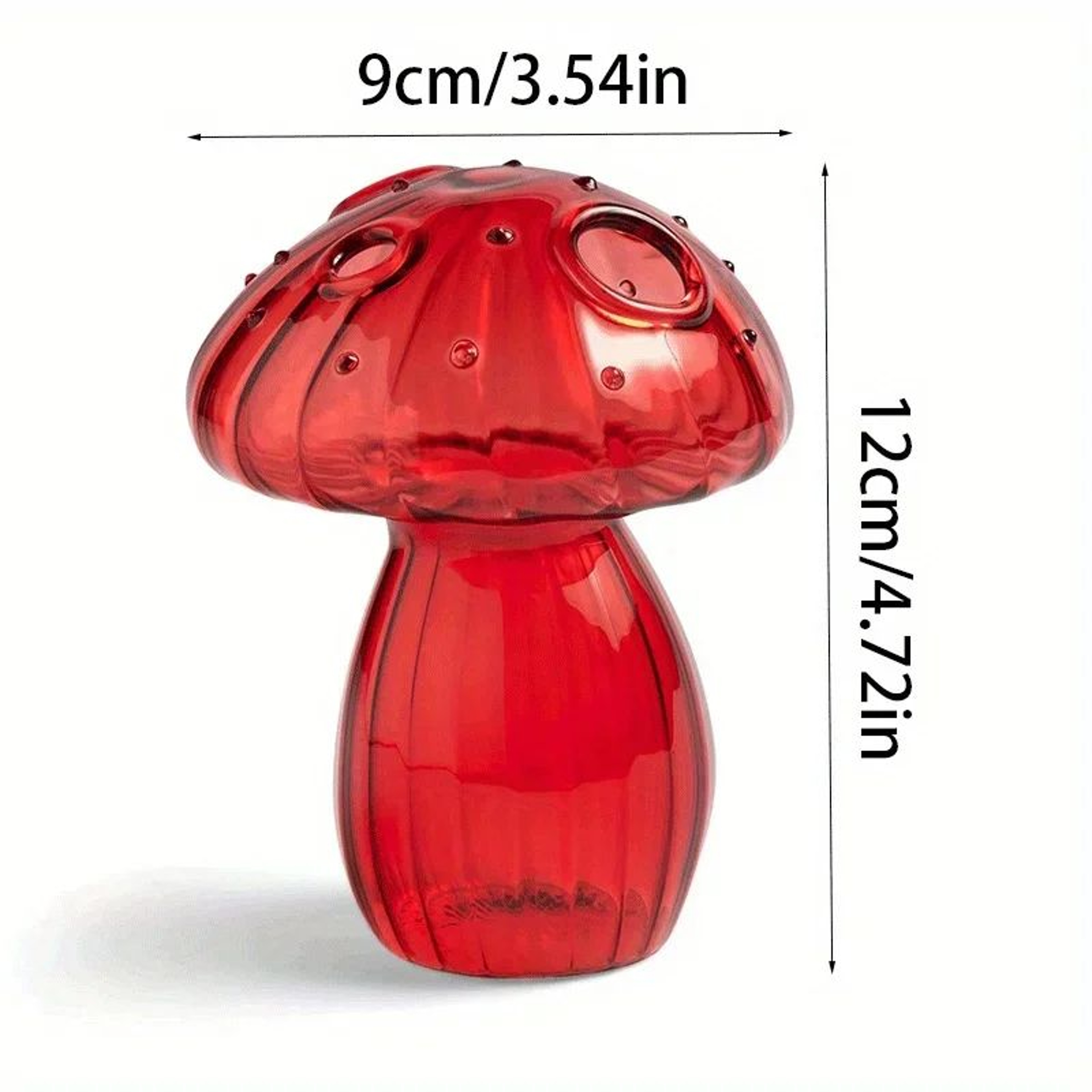 Colorful Glass Mushroom Vase Nordic Hydroponic Flower And Plant Decor 11