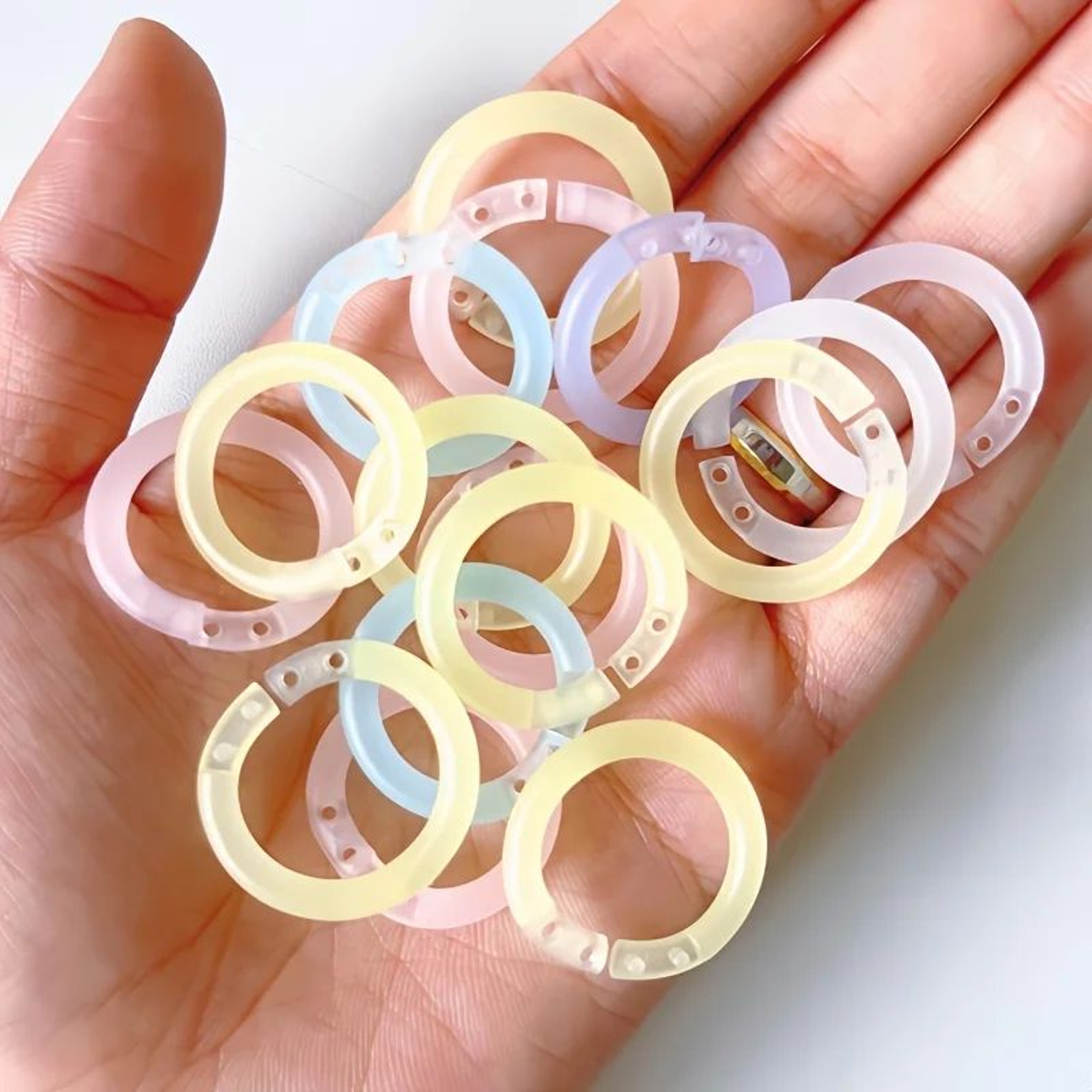Colorful Detachable Loose Leaf Binder Rings For Notebook And File Organization 3