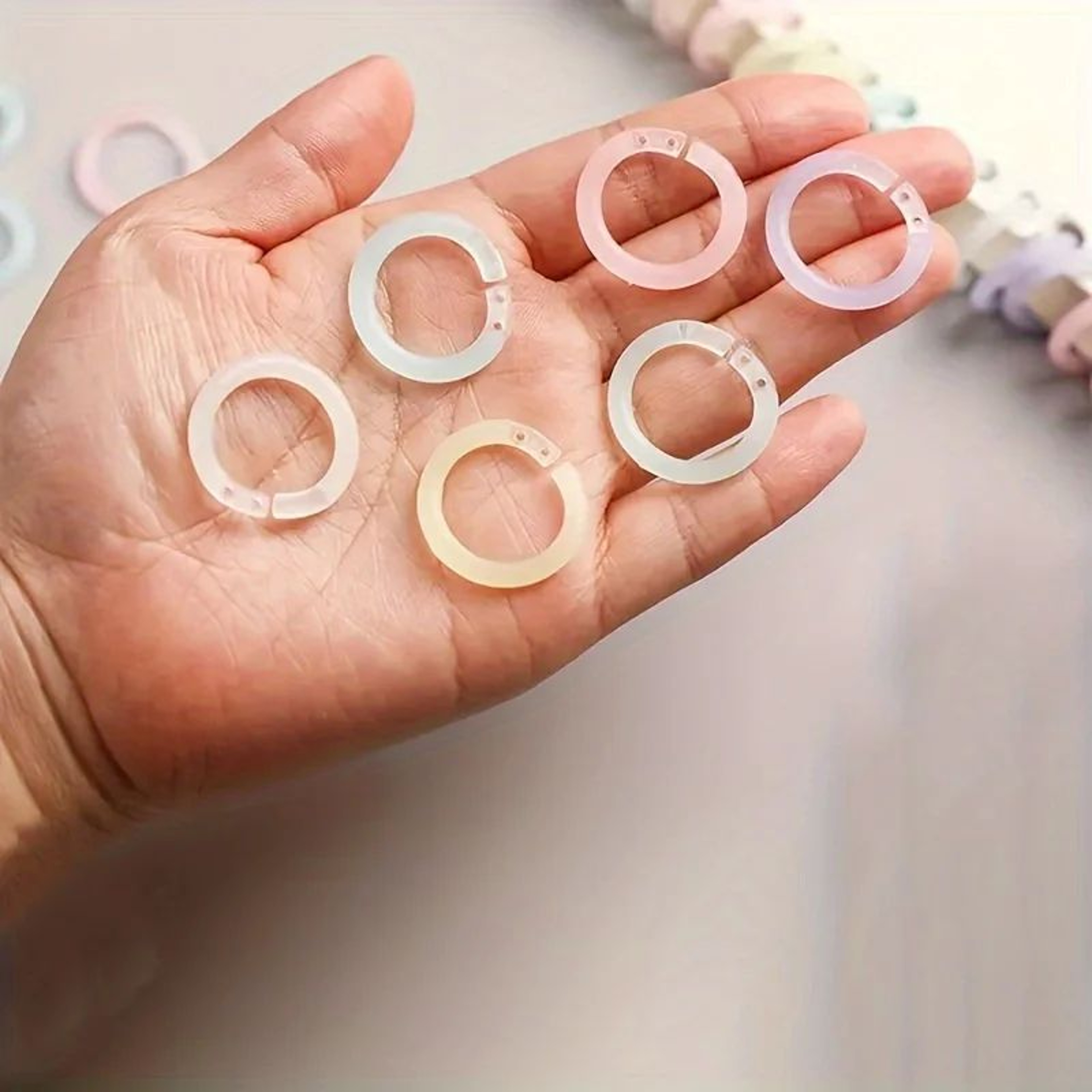 Colorful Detachable Loose Leaf Binder Rings For Notebook And File Organization 1