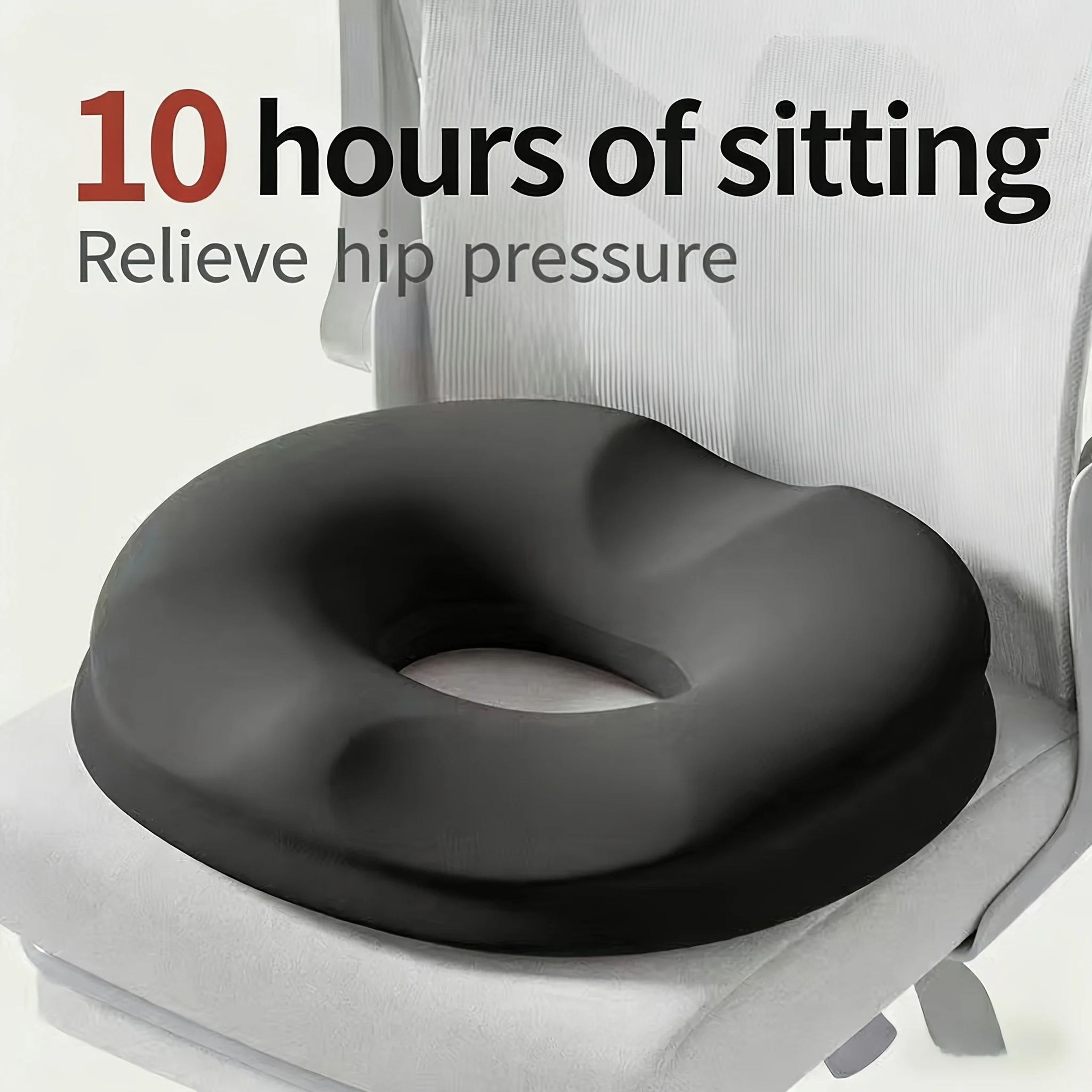 Memory Foam Donut Seat Cushion For Tailbone Support And Sitting Comfort 8