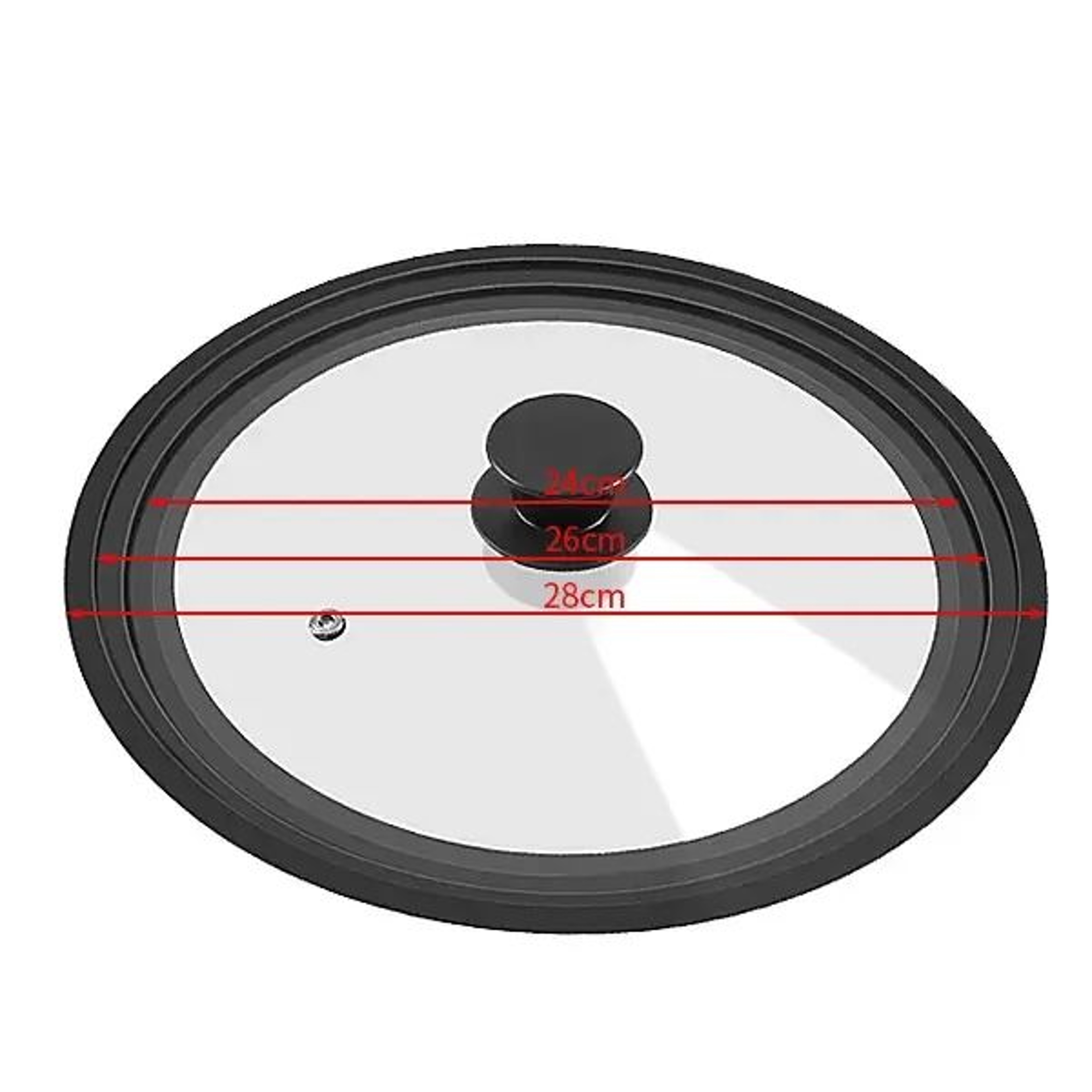 Universal Silicone Glass Pan Lid For Pots Pans And Skillets 1632cm 12