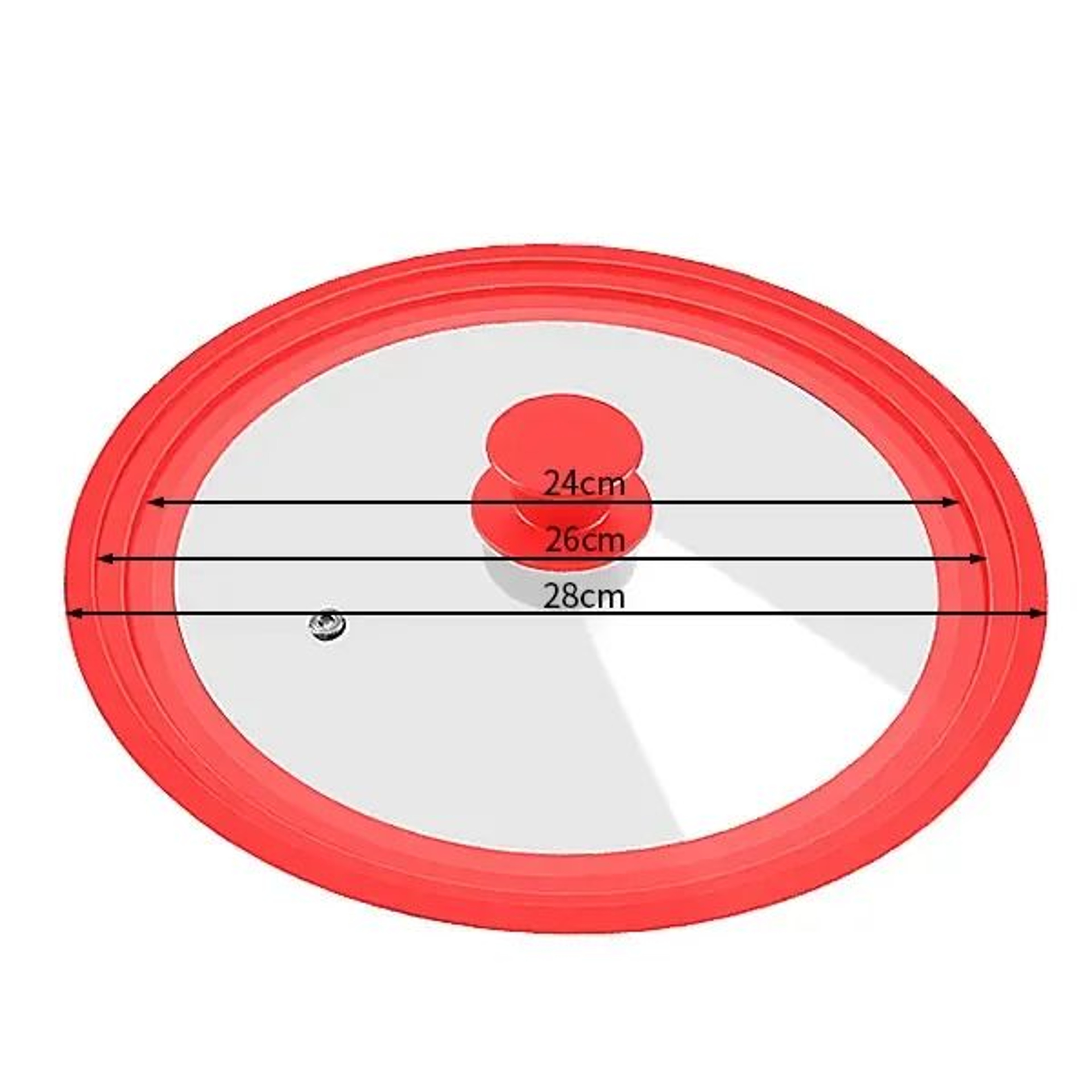 Universal Silicone Glass Pan Lid For Pots Pans And Skillets 1632cm 8