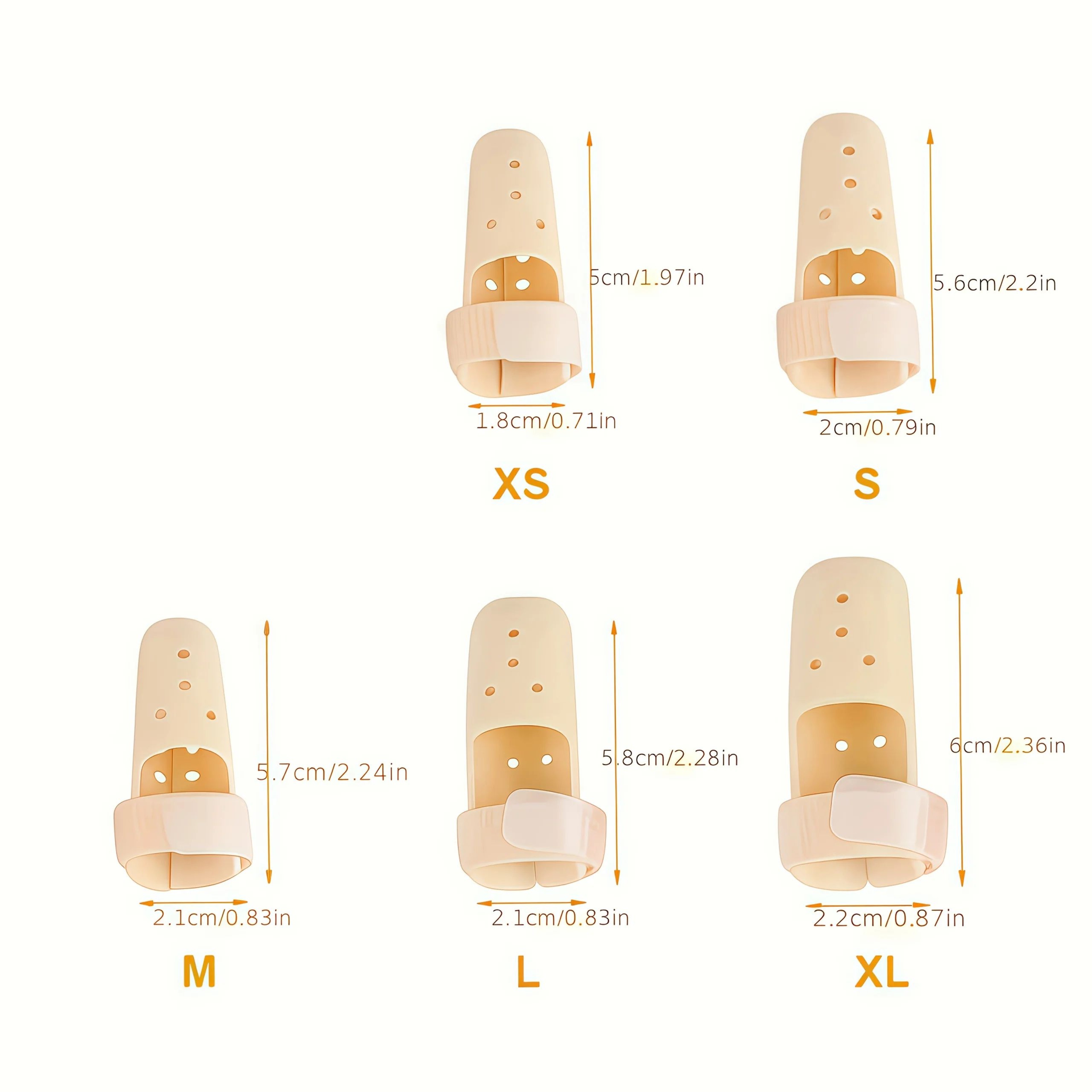 5PCS Adjustable Breathable Finger Splint Set For Support And Sports Protection 4