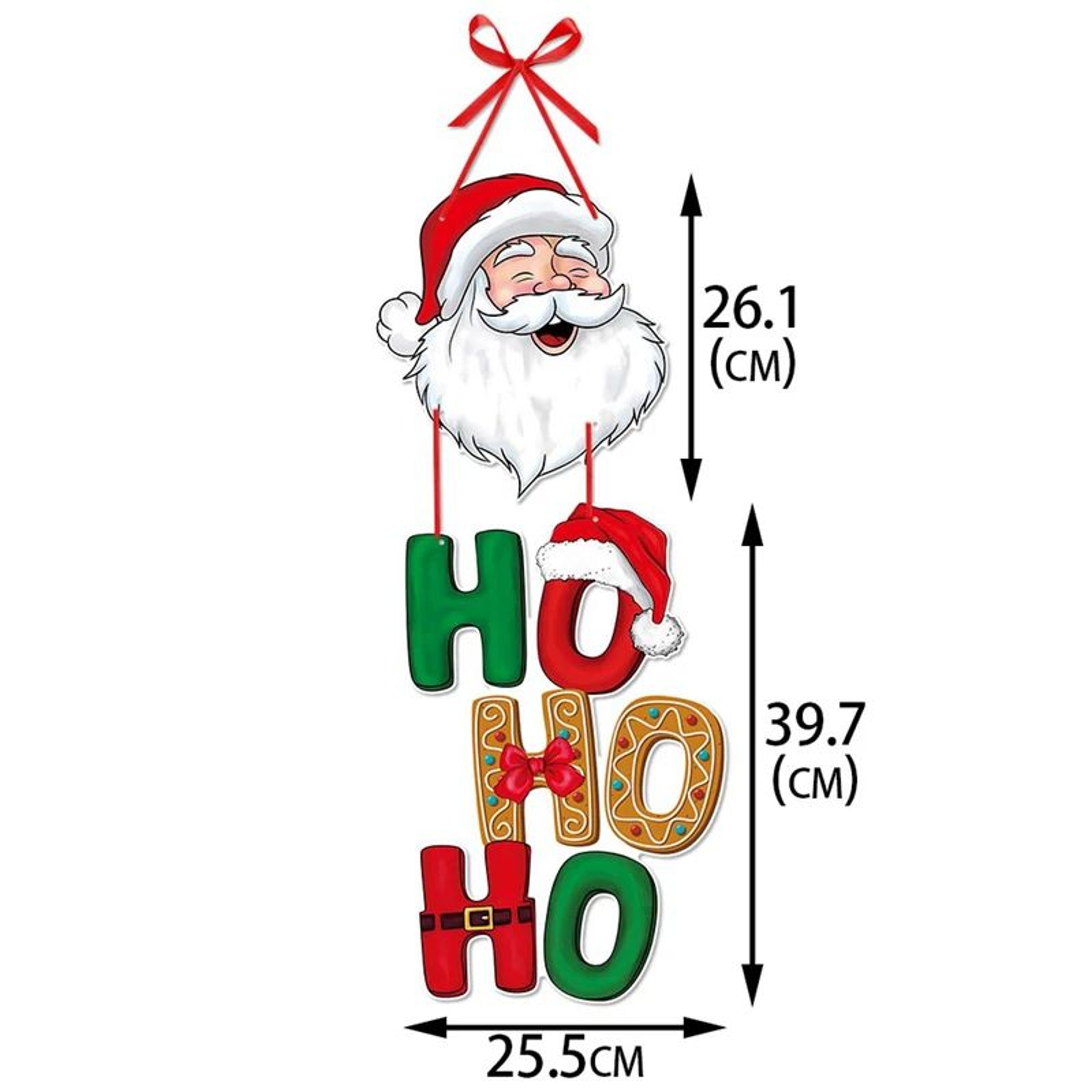 Christmas Door Hanger Santa Claus Snowman Holiday Hanging Ornament 7